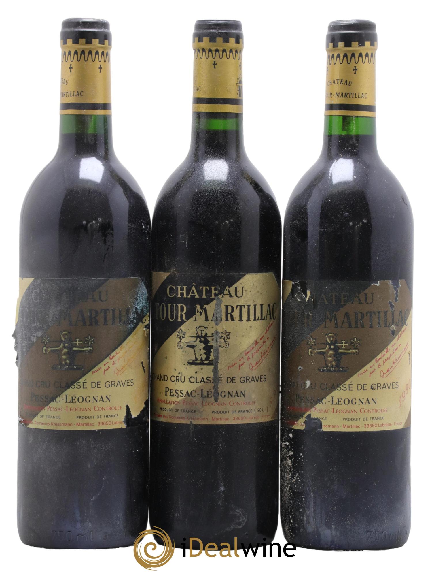 Château Latour-Martillac Cru Classé de Graves  1990 - Posten von 6 Flaschen - 2