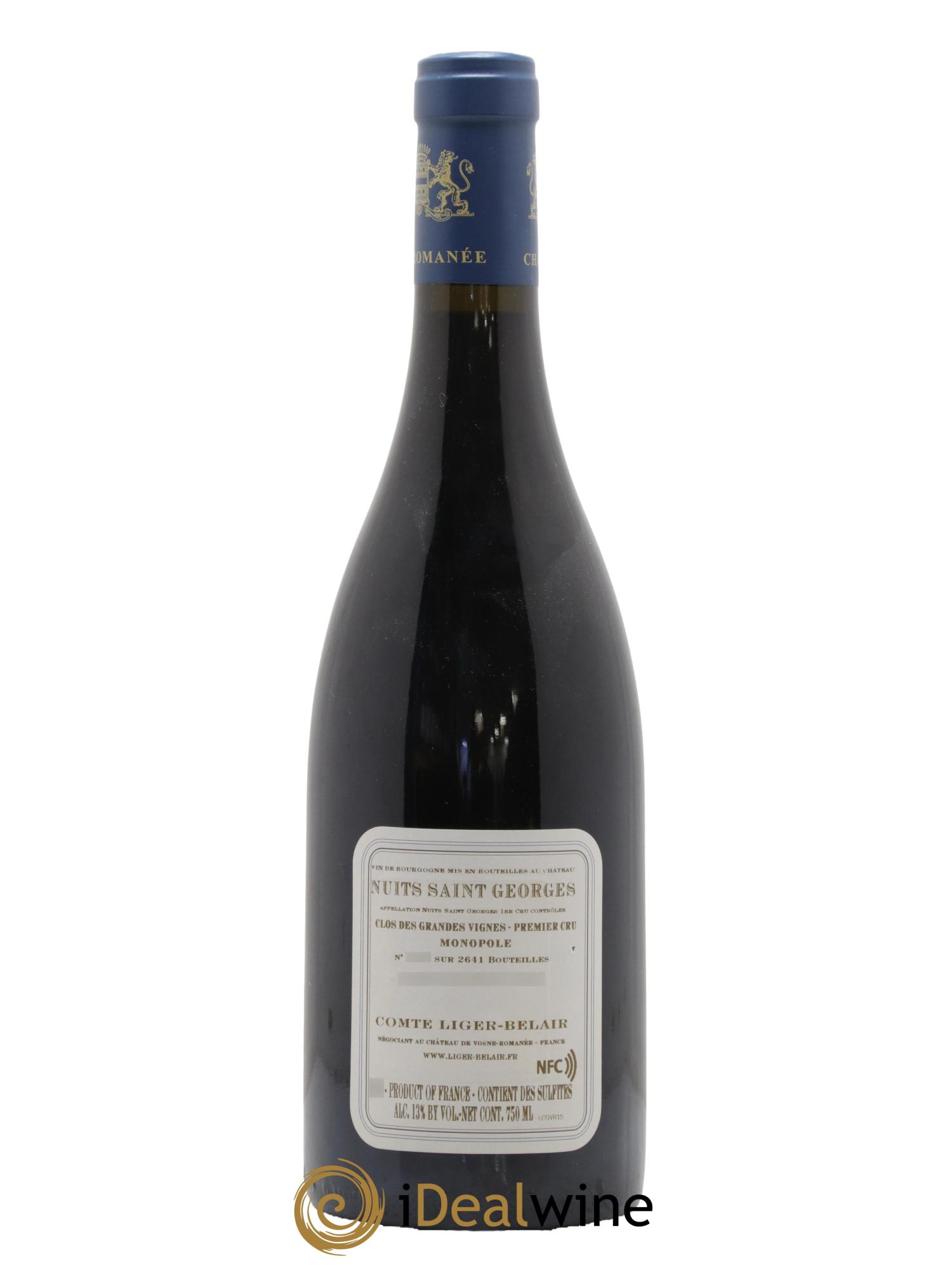 Nuits-Saint-Georges 1er Cru Clos des Grandes Vignes Comte Liger-Belair (Domaine du) 2015 - Lot de 1 bouteille - 1