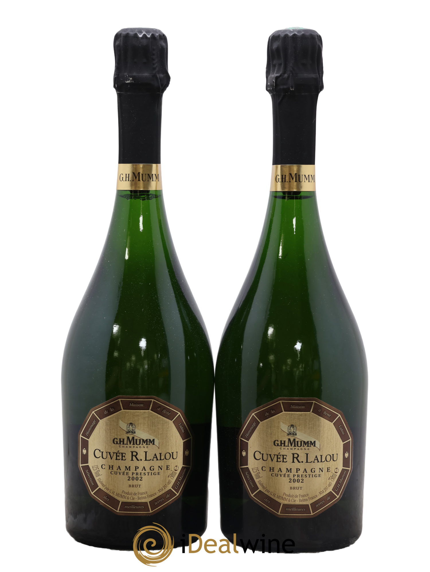 Cuvée R.Lalou Cuvée Prestige Mumm 2002 - Lot de 2 bouteilles - 0