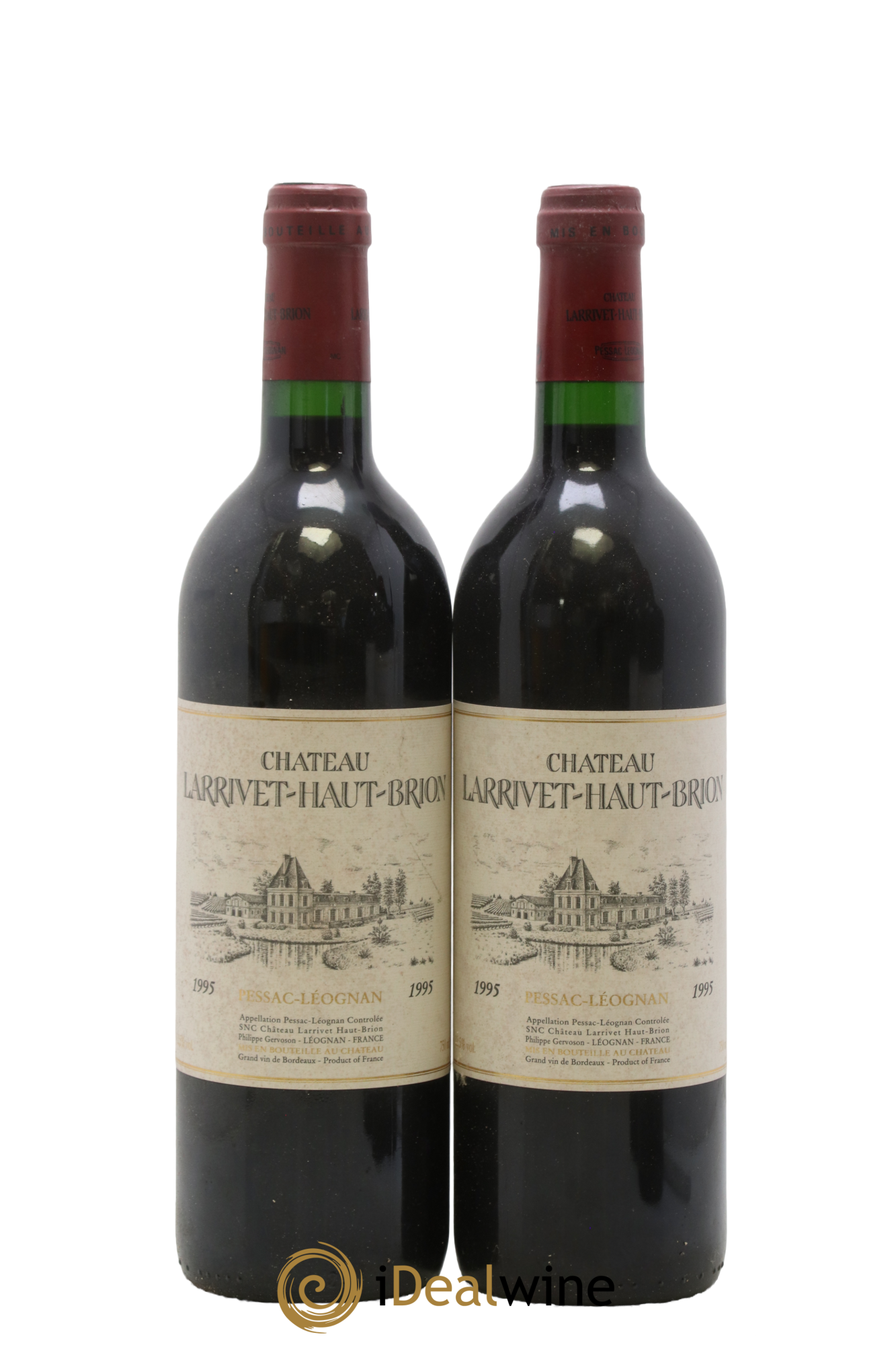 Château Larrivet Haut-Brion 1995 - Lot de 2 bouteilles - 0
