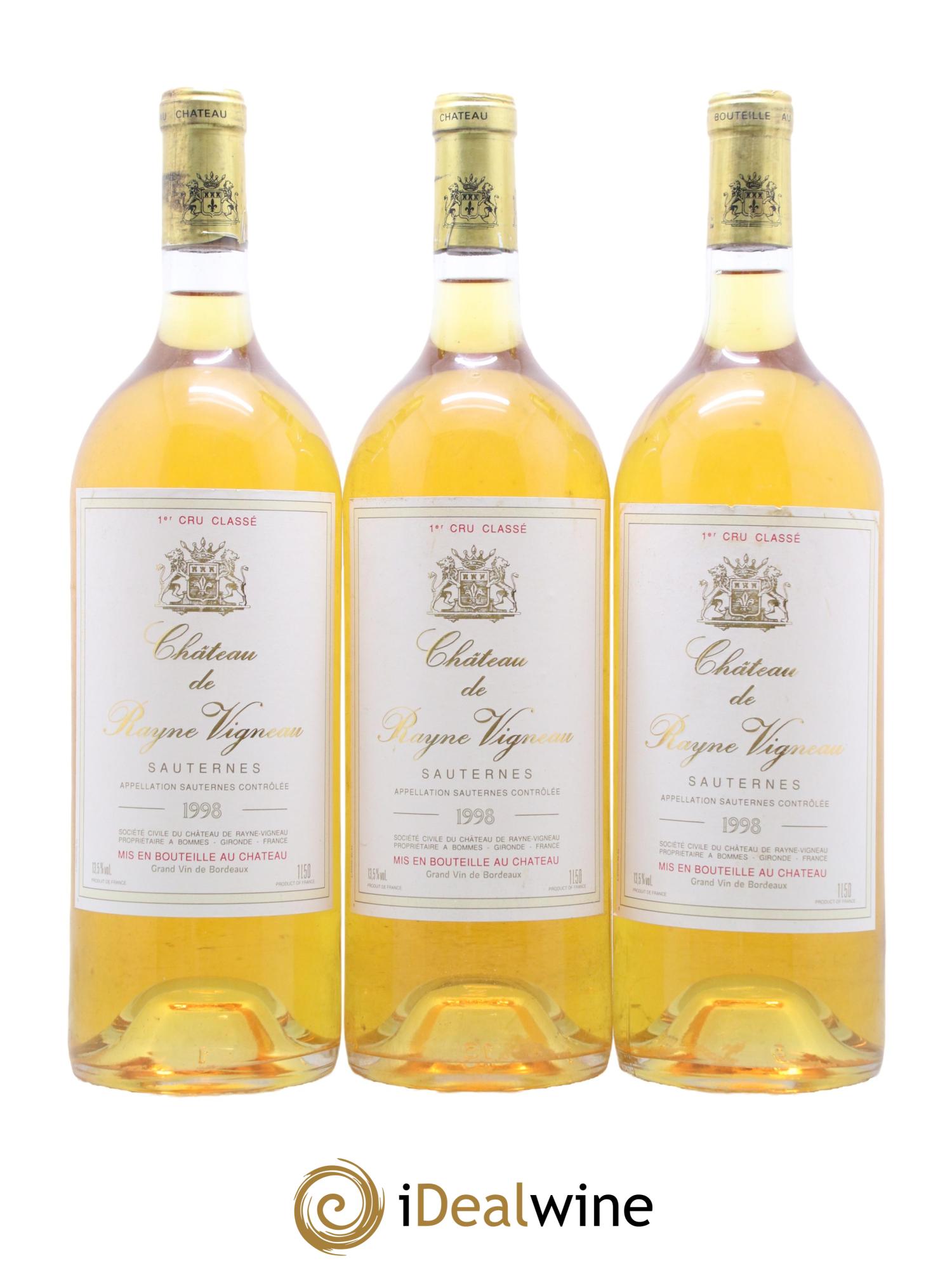 Château de Rayne Vigneau 1er Grand Cru Classé 1998 - Lotto di 6 magnum - 1