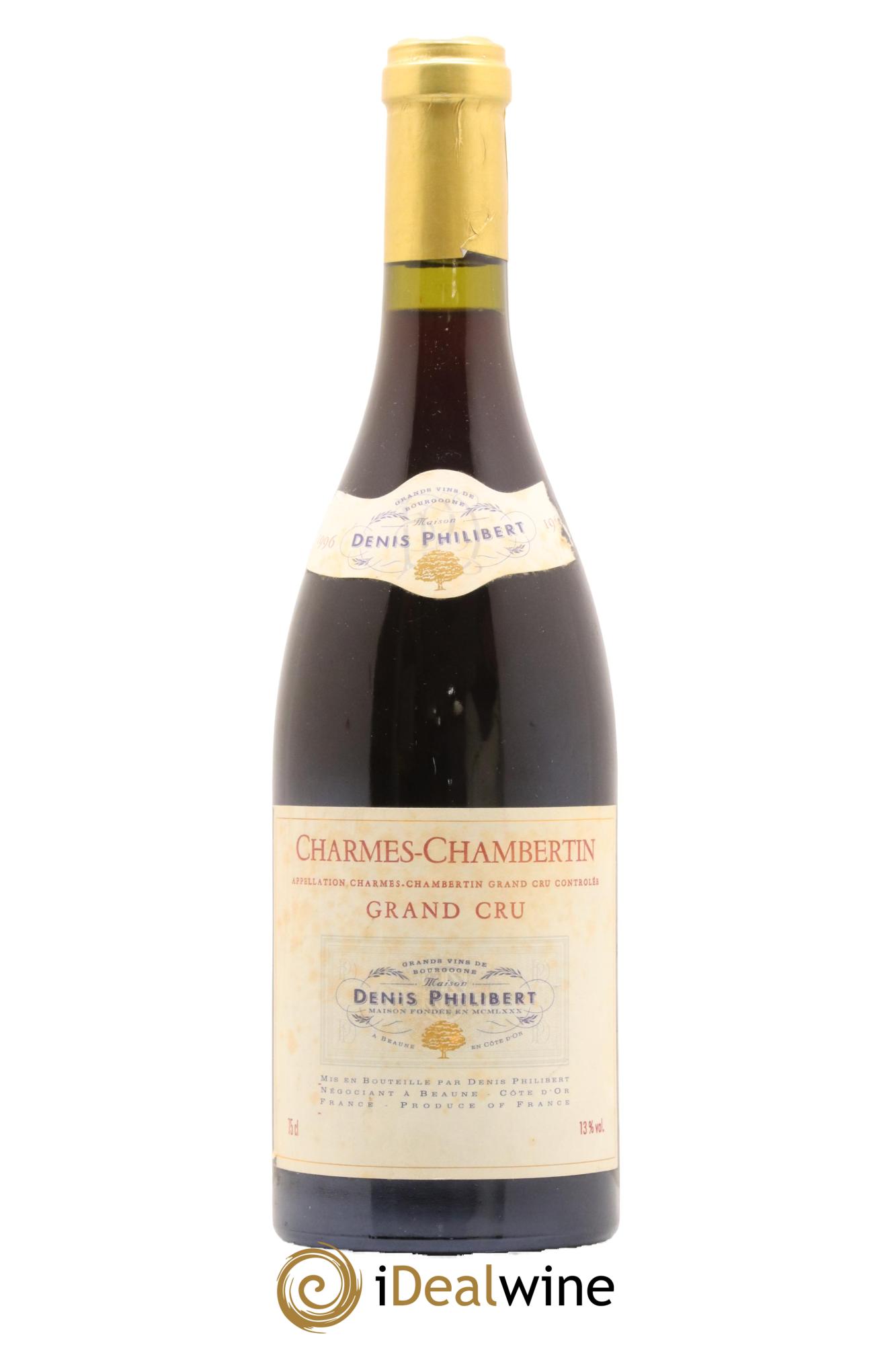 Charmes-Chambertin Grand Cru Domaine Denis Philibert 1996 - Lot de 1 bouteille - 0