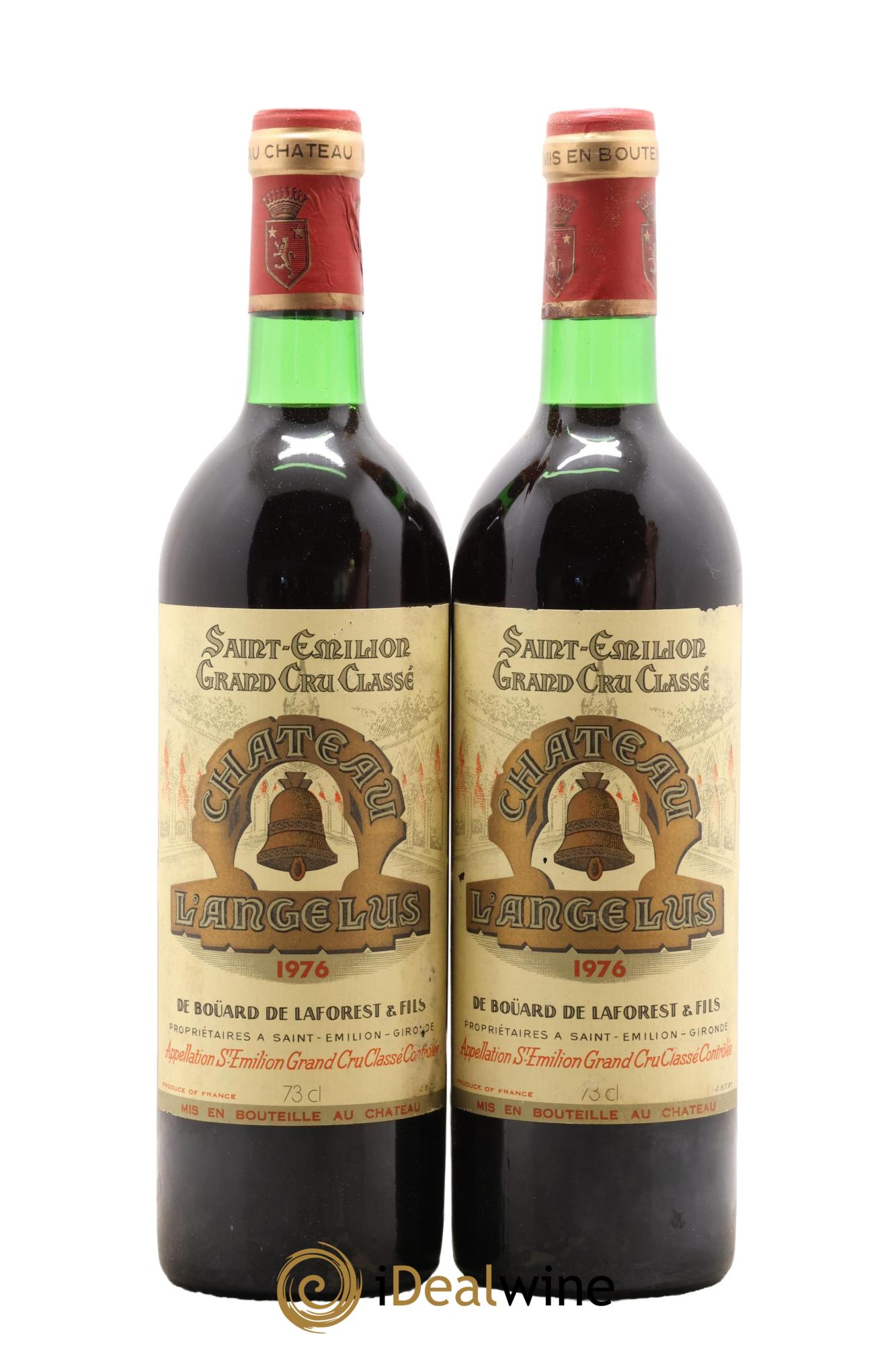 Château Angélus 1er Grand Cru Classé A 1976 - Lot of 2 bottles - 0