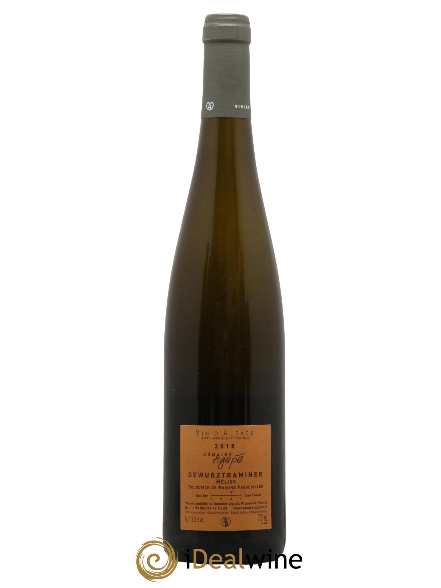 Alsace Gewurztraminer Helios Domaine Agape 2018 - Lotto di 1 bottiglia - 1