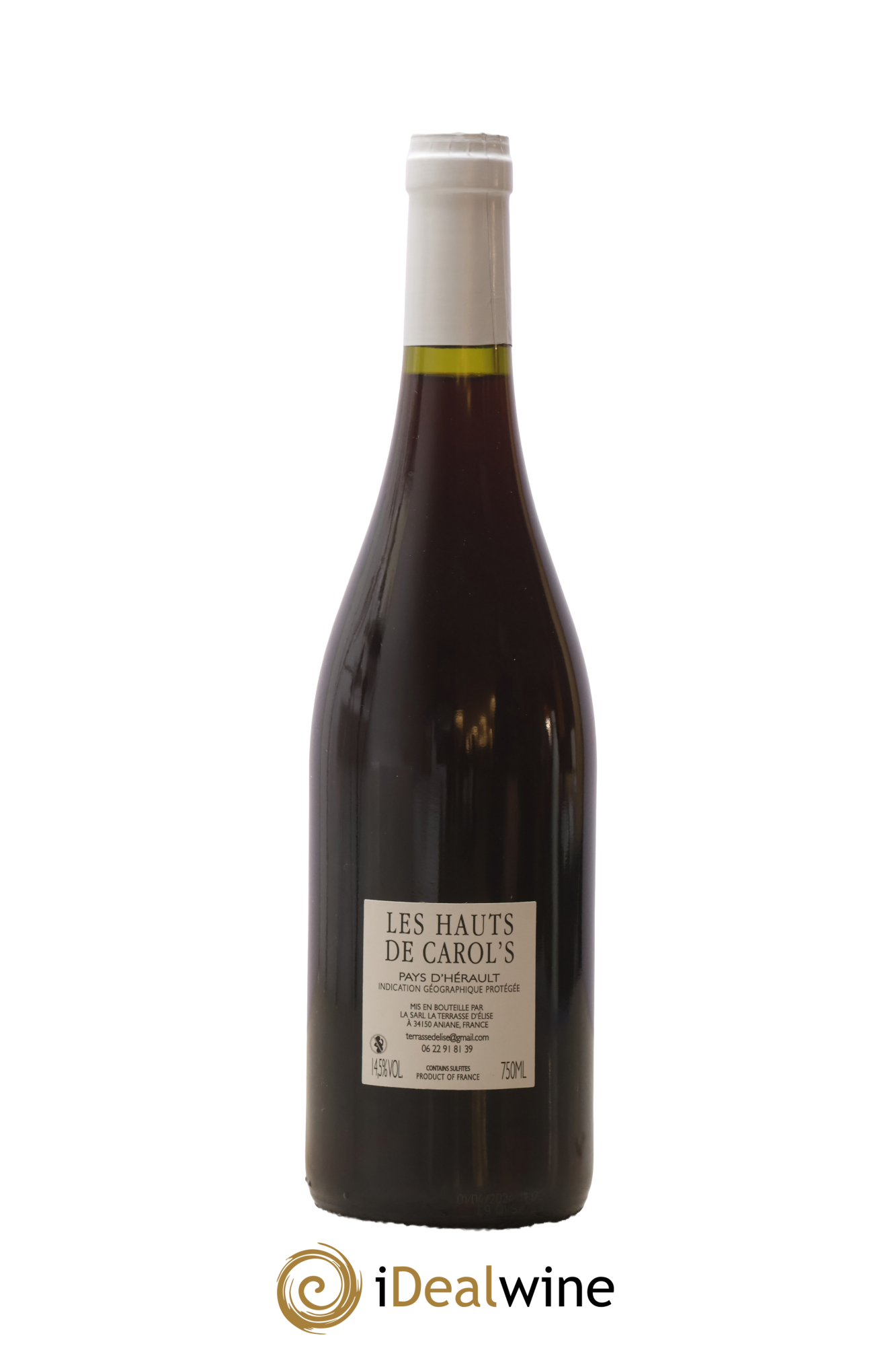 Pays d'Hérault Les Hauts de Carol's Terrasse d'Elise (Domaine de la) 2021 - Lot de 1 bouteille - 1