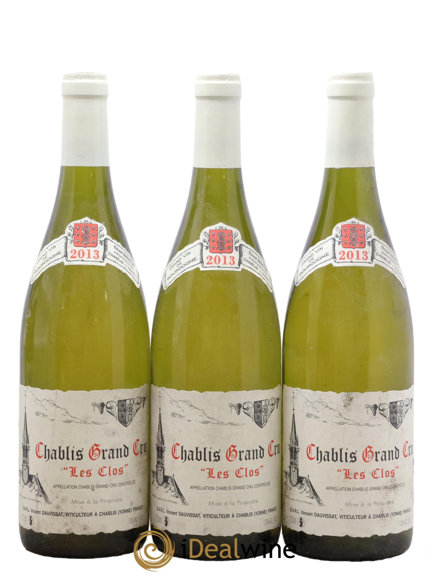 Chablis Grand Cru Les Clos Vincent Dauvissat (Domaine) 2013 - Lot de 3 bouteilles - 0