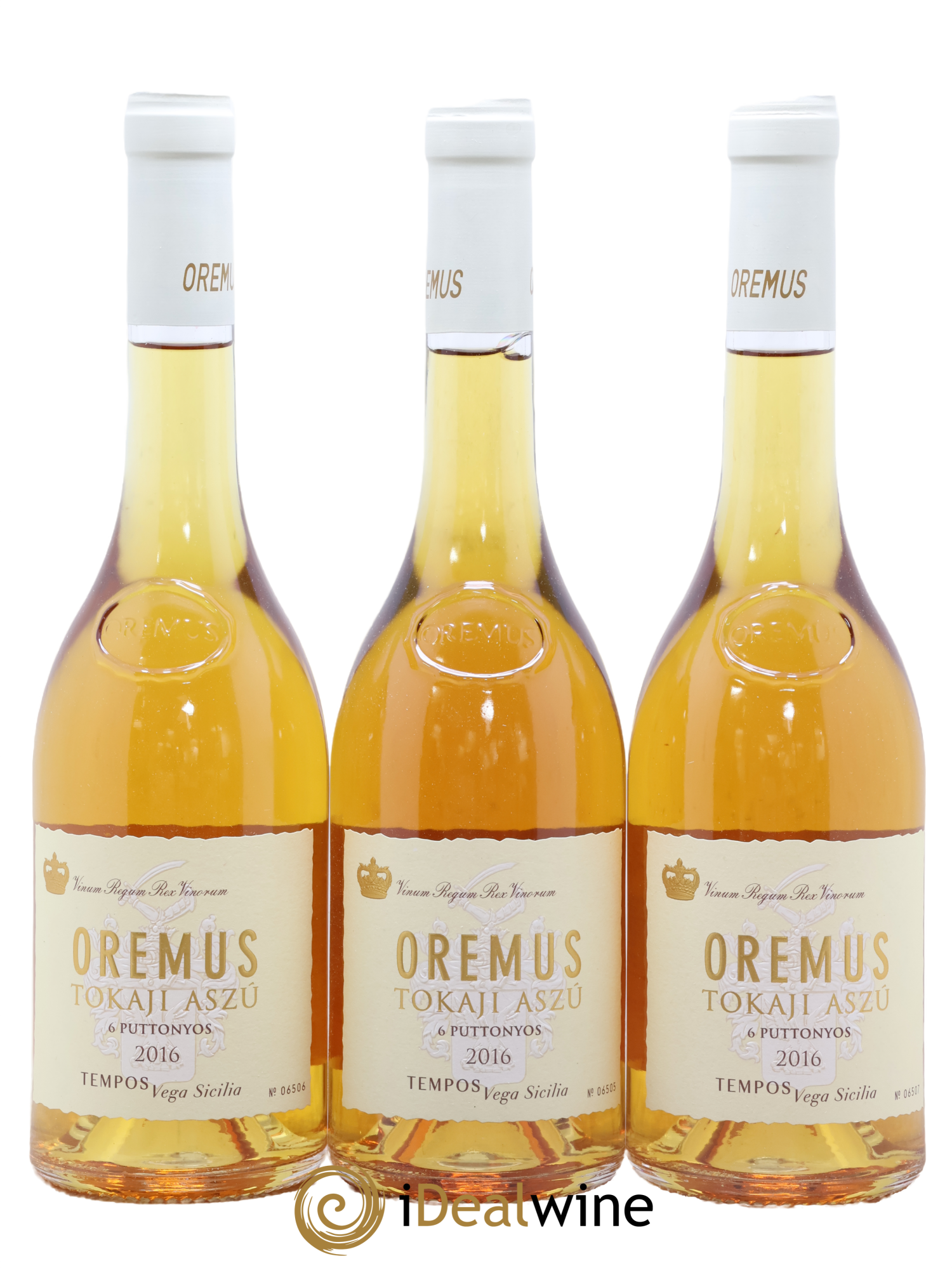 Tokaji Aszu 6 Puttonyos Oremus by Vega Sicilia 2016 - Lot de 3 format 50cls - 0
