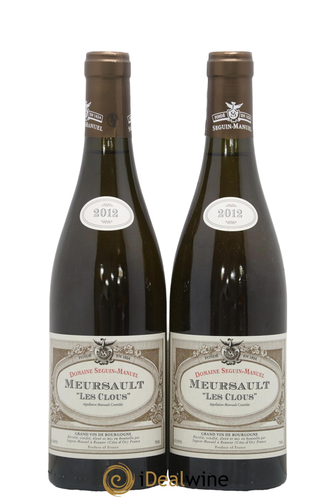 Meursault Les Clous Village Seguin Manuel 2012 - Lot de 2 bouteilles - 0
