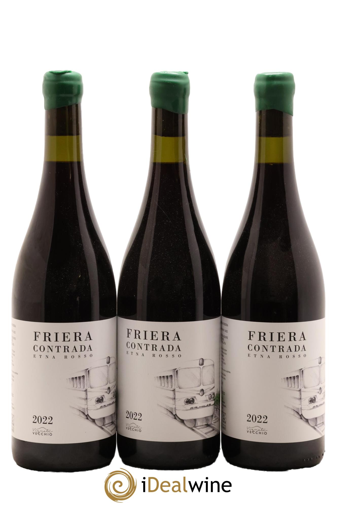 Italie Etna Rosso DOC Friera Contrada Vigneti Vecchio 2022 - Lot de 3 bouteilles - 0