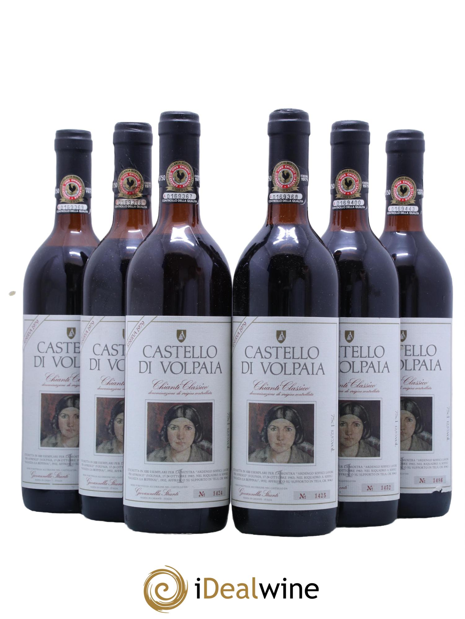 Chianti Classico DOCG Riserva Castello di Volpaia 1979 - Posten von 6 Flaschen - 0