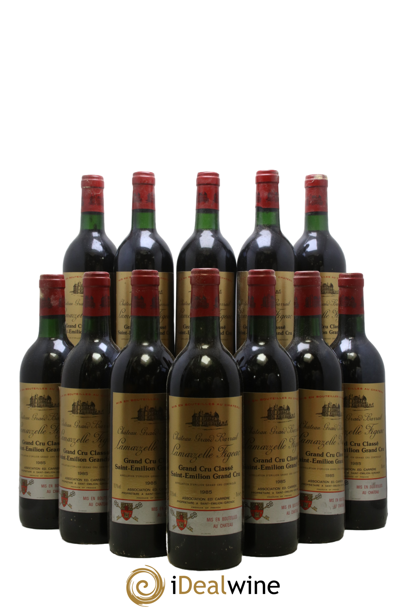 Château Grand Barrail Lamarzelle Figeac Grand Cru Classé 1985 - Lot of 12 bottles - 0
