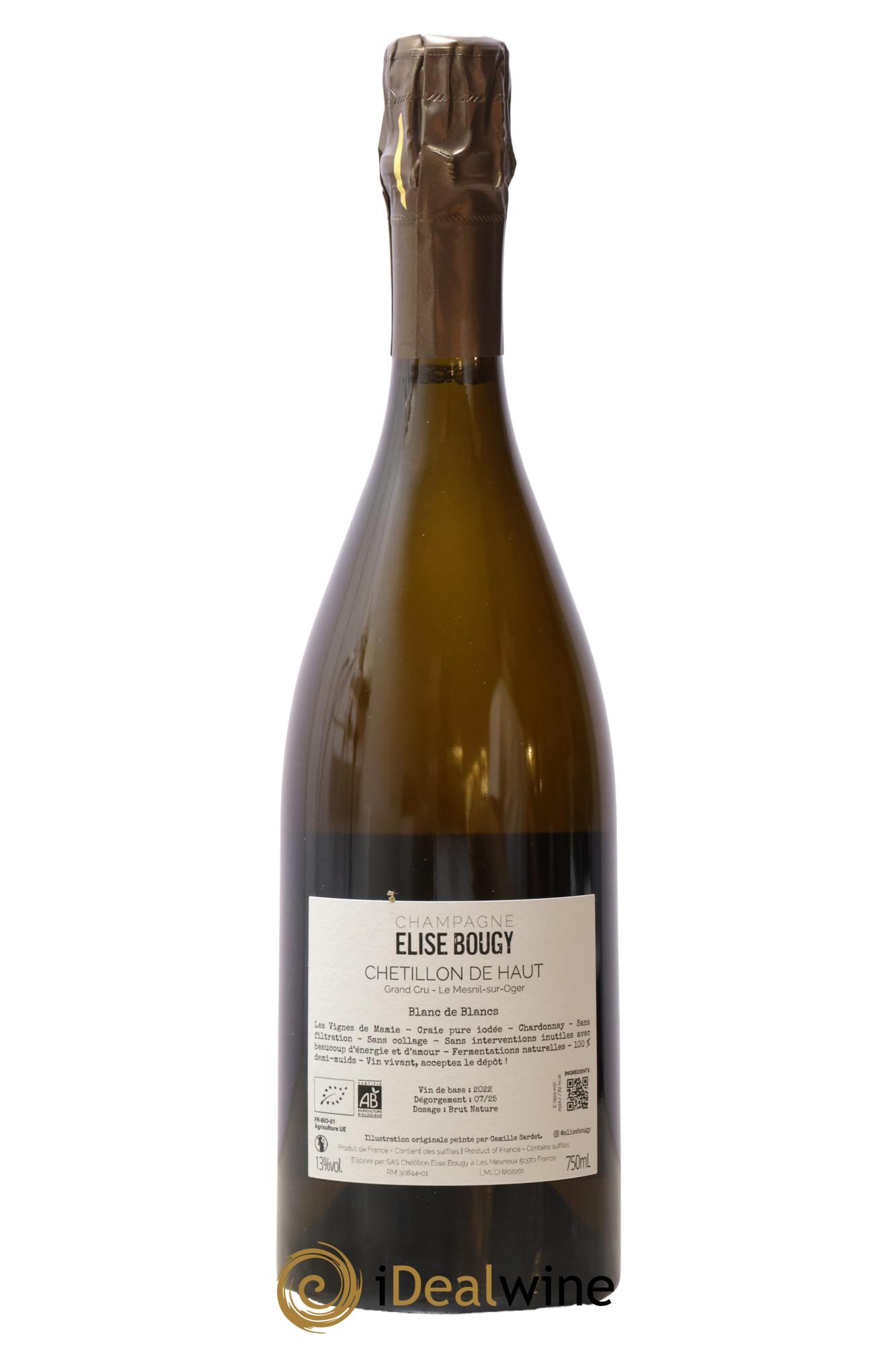 Chétillon de Haut Le Mesnil sur Oger Elise Bougy - Lot de 1 bouteille - 1