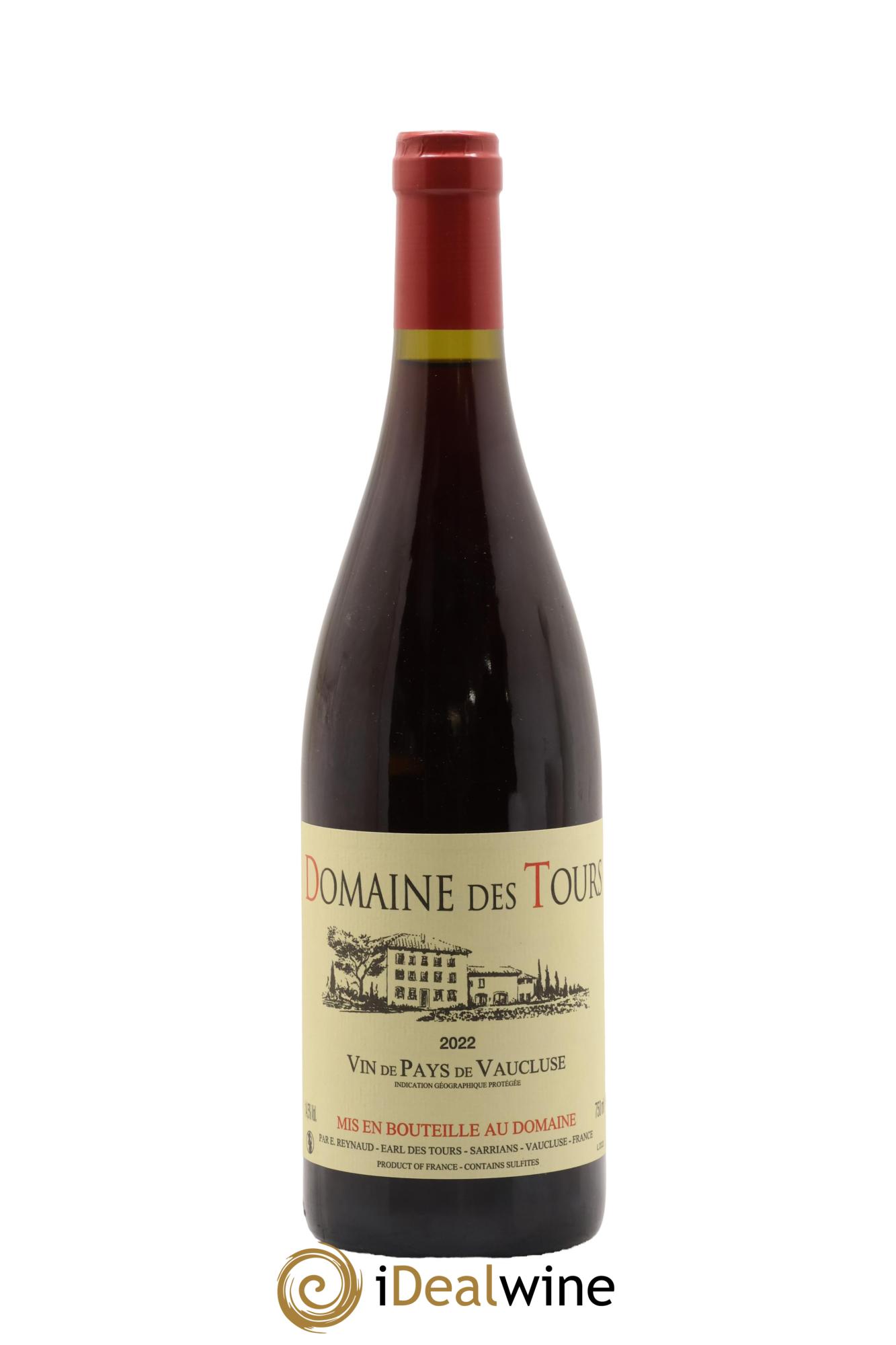 Vaucluse (Vin de Pays de Vaucluse) Domaine des Tours Emmanuel Reynaud 2022 - Lot de 1 bouteille - 0