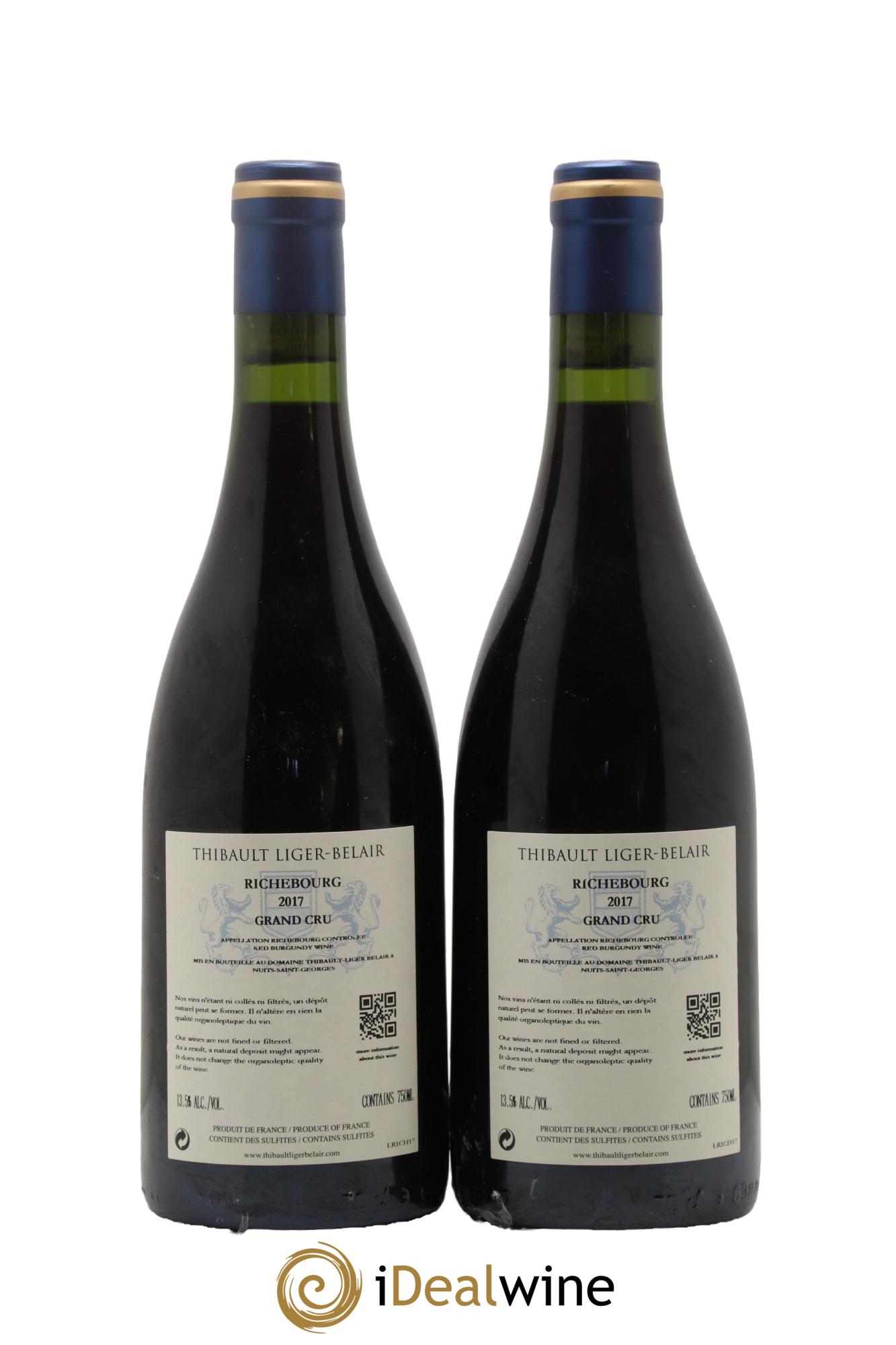 Richebourg Grand Cru Thibault Liger-Belair 2017 - Lot de 2 bouteilles - 1