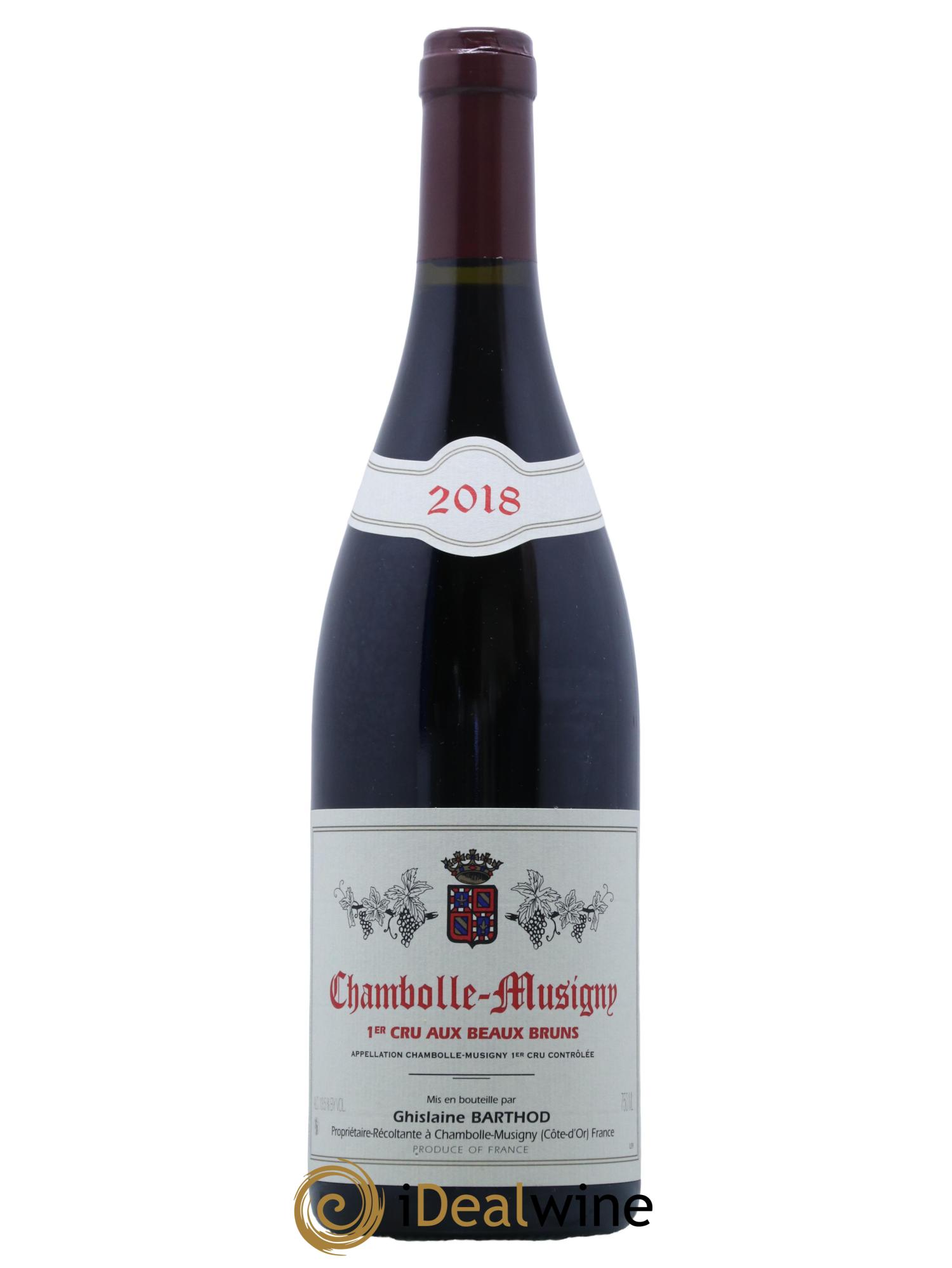 Chambolle-Musigny 1er Cru Aux Beaux Bruns Ghislaine Barthod 2018 - Lot de 1 bouteille - 0