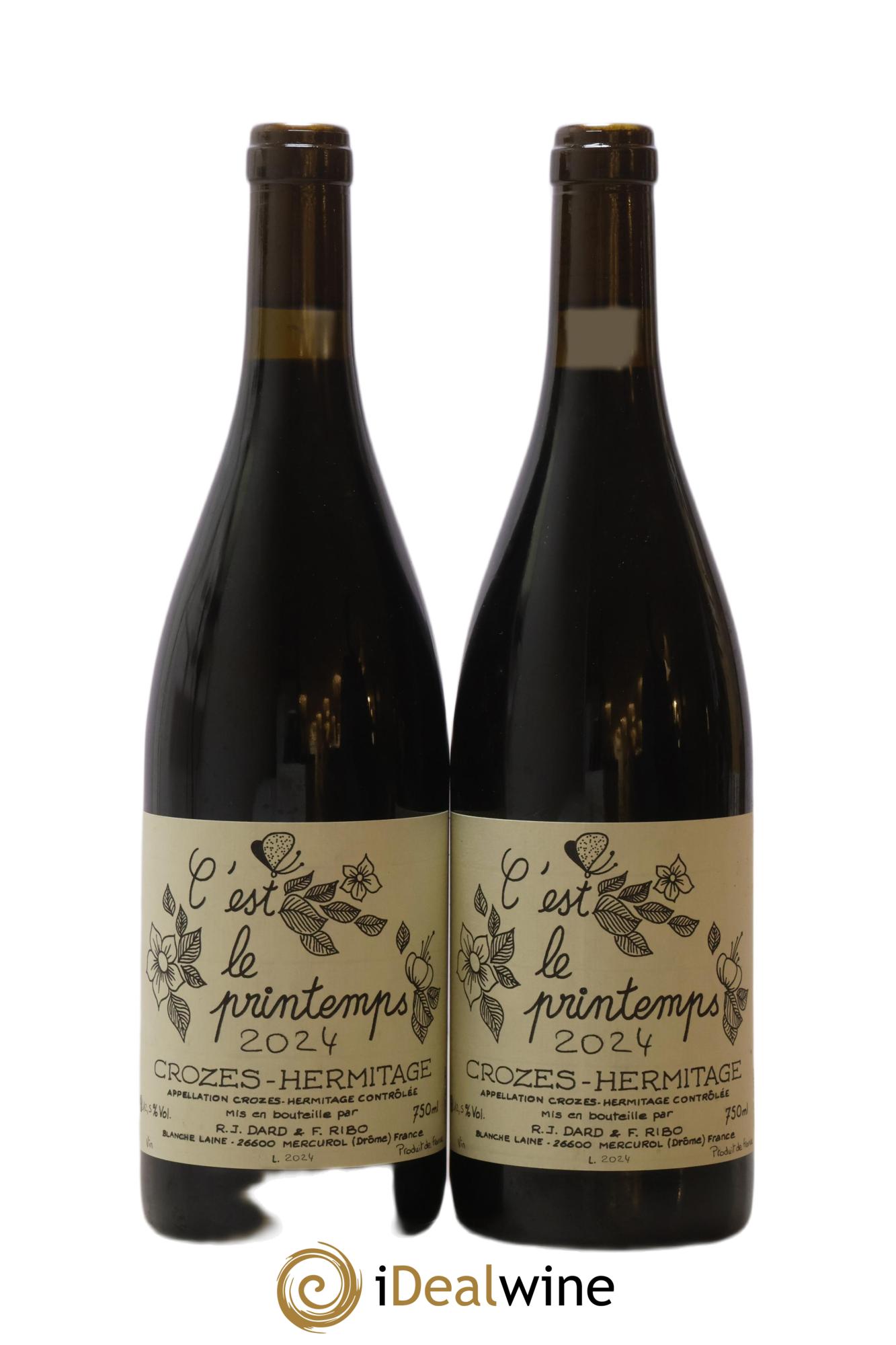 Crozes-Hermitage C'est le Printemps Domaine Dard et Ribo 2024 - Posten von 2 Flaschen - 0