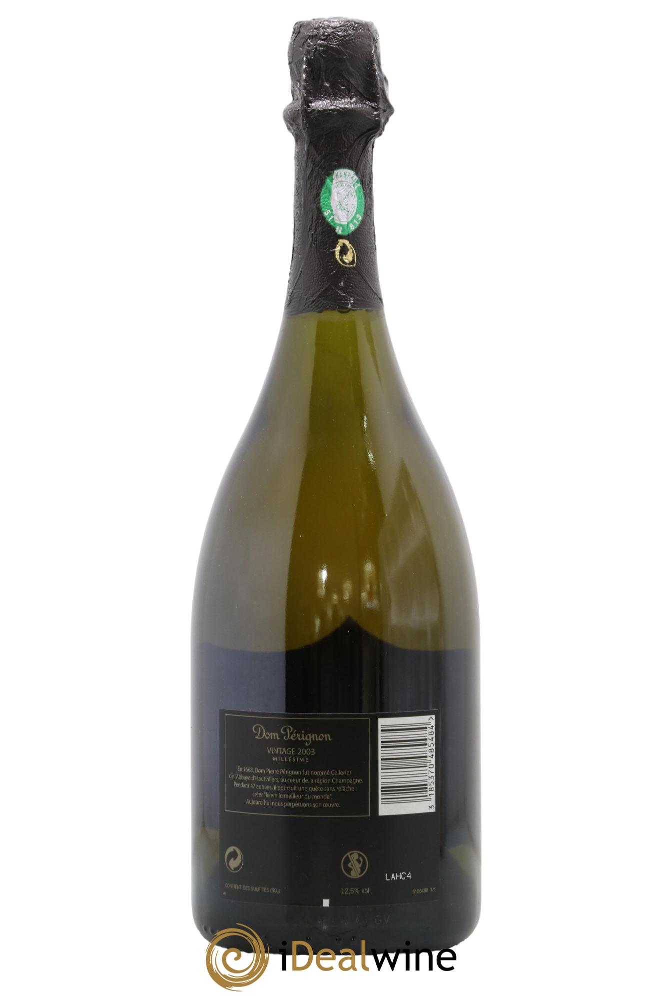 Brut Dom Pérignon 2003 - Lot de 1 bouteille - 1
