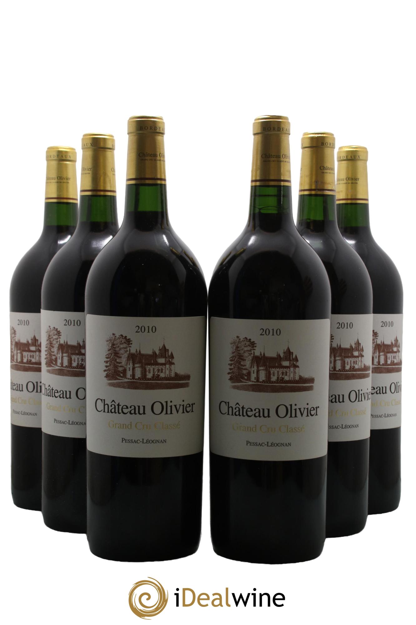 Château Olivier Cru Classé de Graves 2010 - Lot de 6 magnums - 0