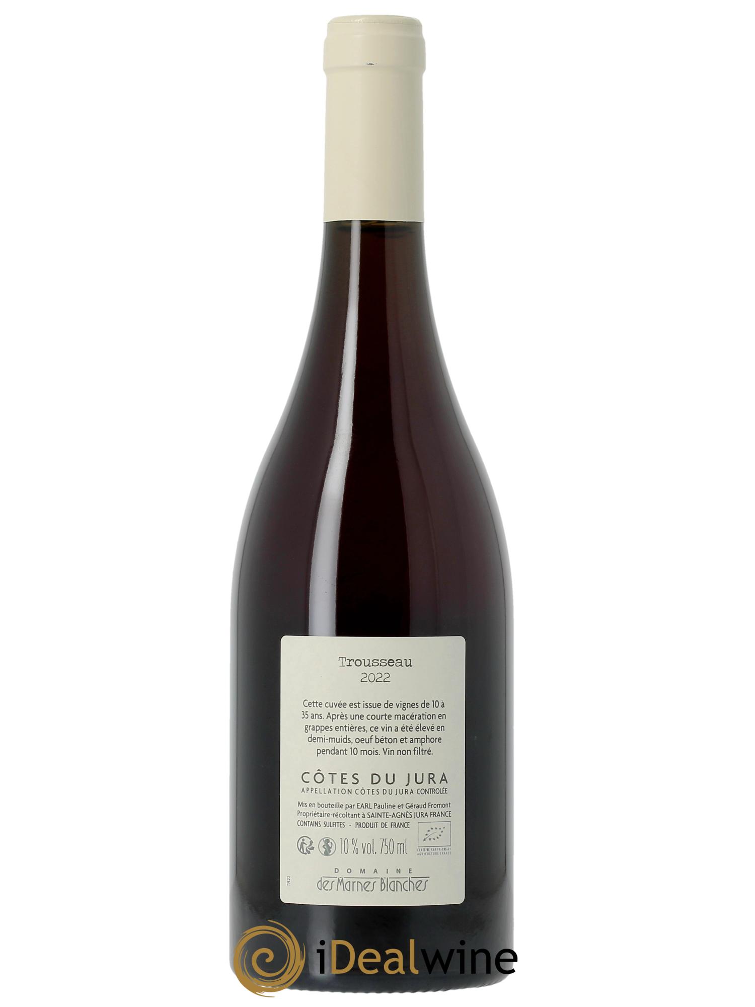 Côtes du Jura Trousseau Marnes Blanches (Domaine des) 2022 - Lot of 1 bottle - 1
