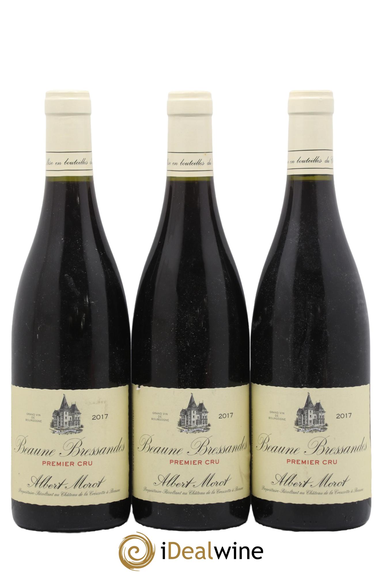 Beaune 1er Cru Bressandes Albert Morot 2017 - Lot de 3 bouteilles - 0