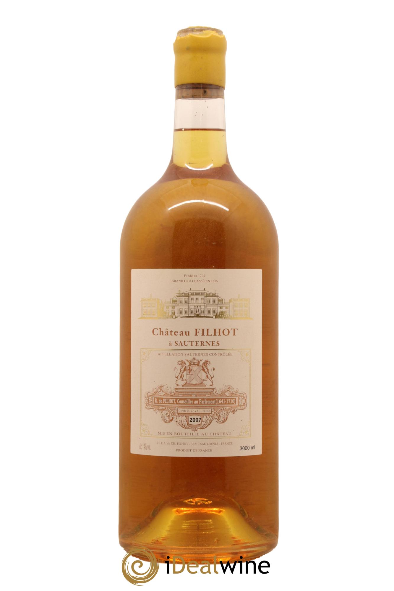 Château Filhot 2ème Grand Cru Classé 2007 - Lotto di 1 jéroboam - 1
