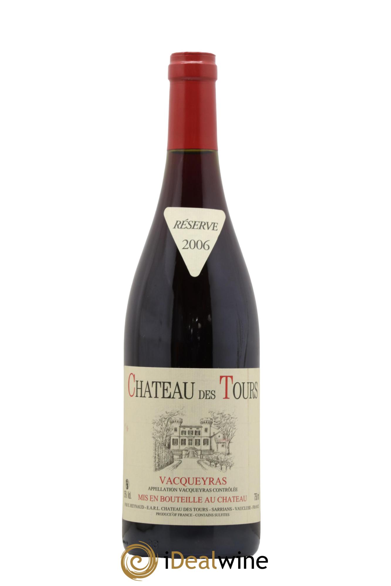 Vacqueyras Château des Tours Emmanuel Reynaud 2006 - Lot de 1 bouteille - 0