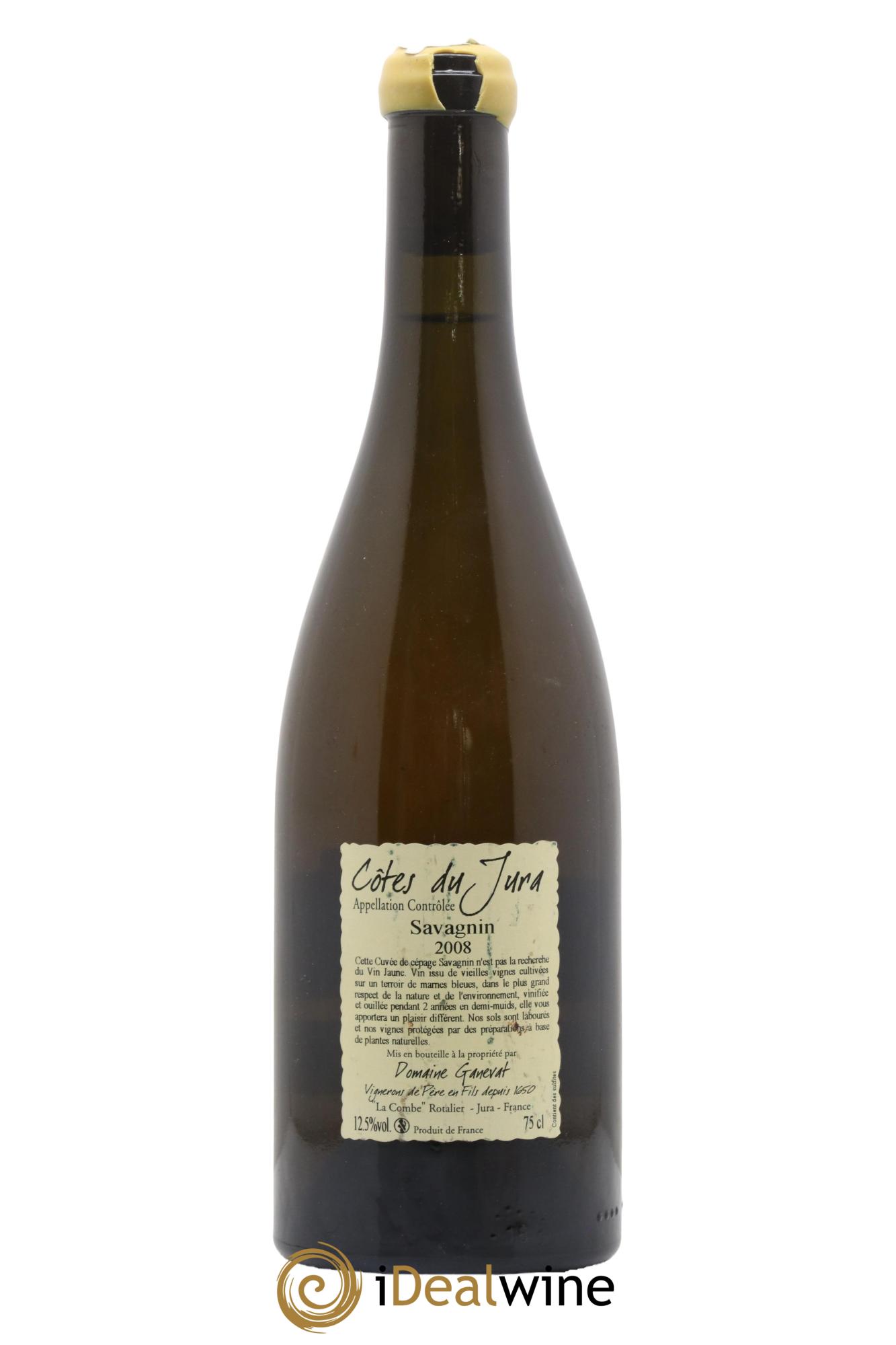 Côtes du Jura Les Chalasses Marnes Bleues Jean-François Ganevat (Domaine) 2008 - Lot of 1 bottle - 1