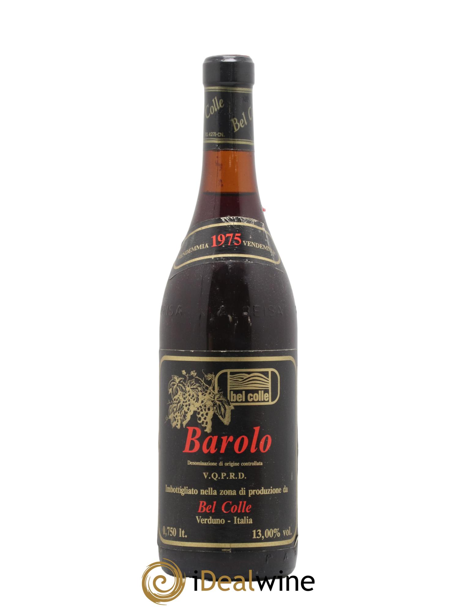Barolo Bel Colle 1975 - Lot de 1 bouteille - 0