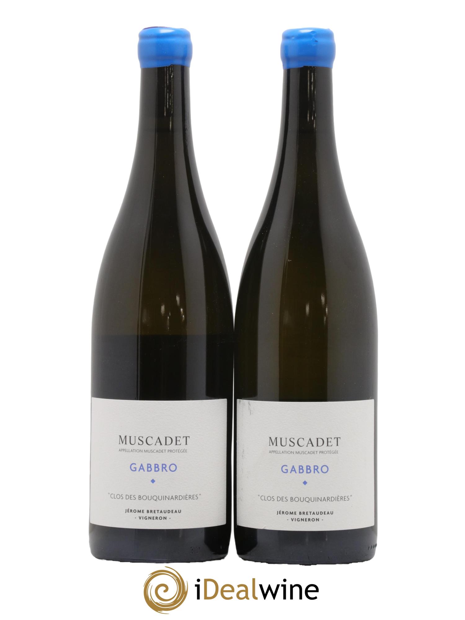 Muscadet-Sèvre-et-Maine Gabbro Jérôme Bretaudeau - Domaine de Bellevue 2020 - Lot de 2 bouteilles - 0