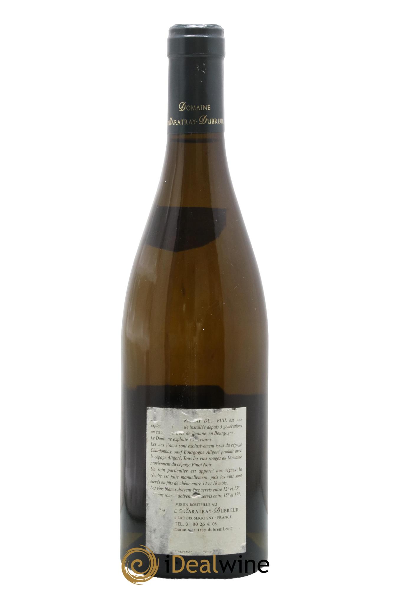 Pernand-Vergelesses Les Vignes Blanches Maratray Dubreuil 2014 - Lot de 1 bouteille - 1