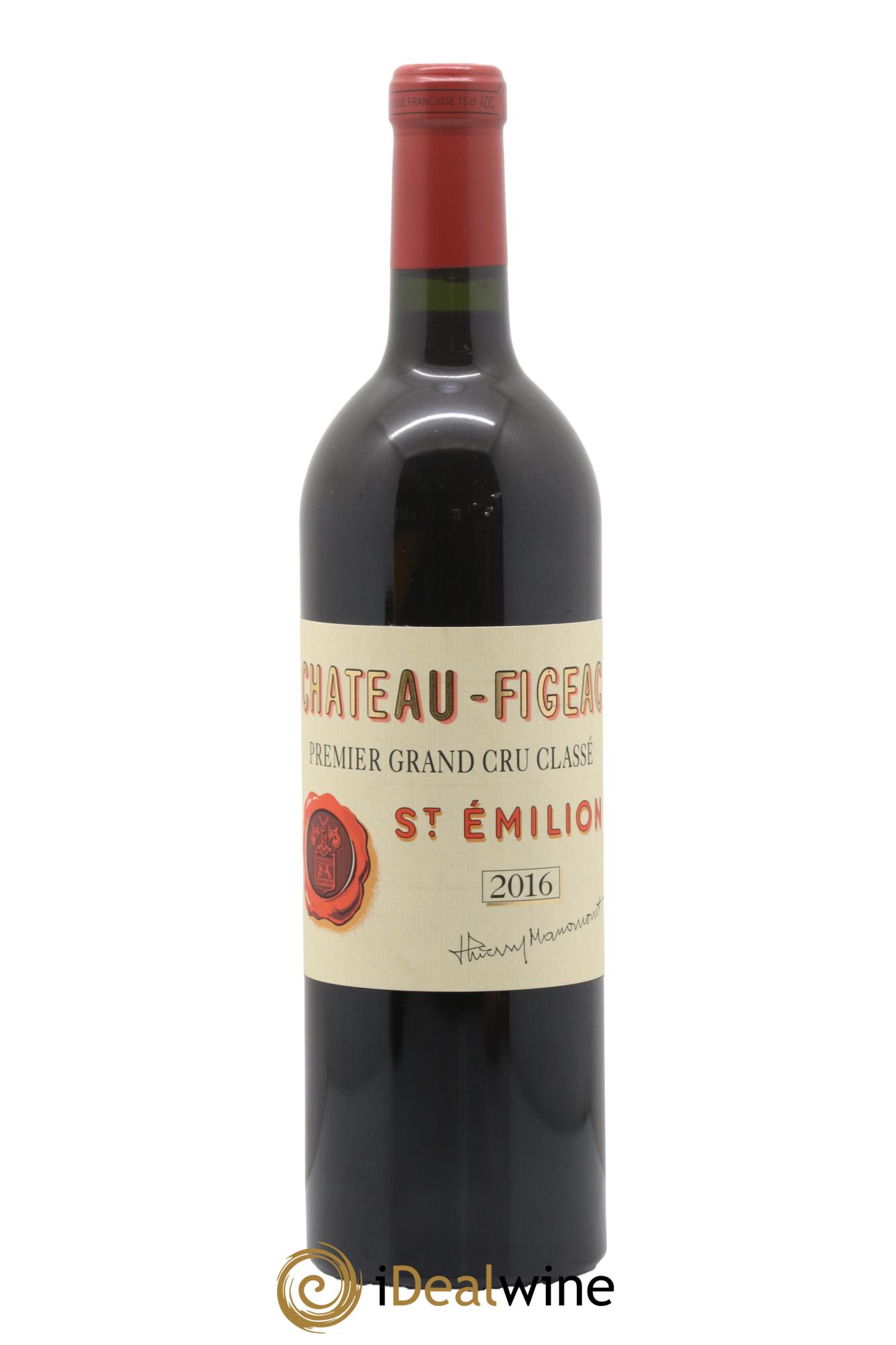 Château Figeac 1er Grand Cru Classé A 2016 - Lot de 1 bouteille - 0