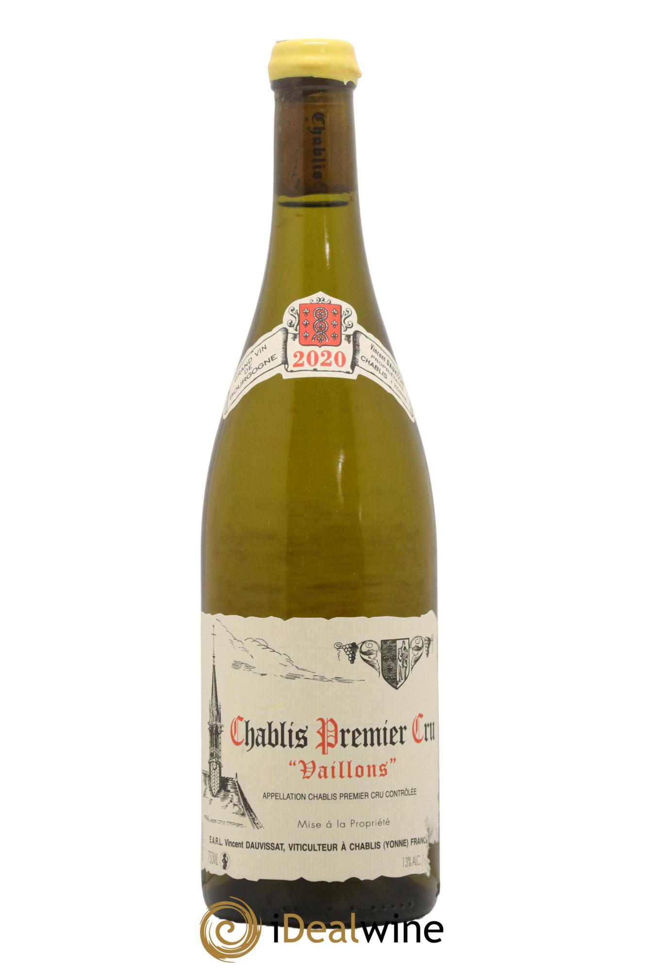 Chablis 1er Cru Vaillons Vincent Dauvissat (Domaine) 2020 - Lot de 1 bouteille - 0