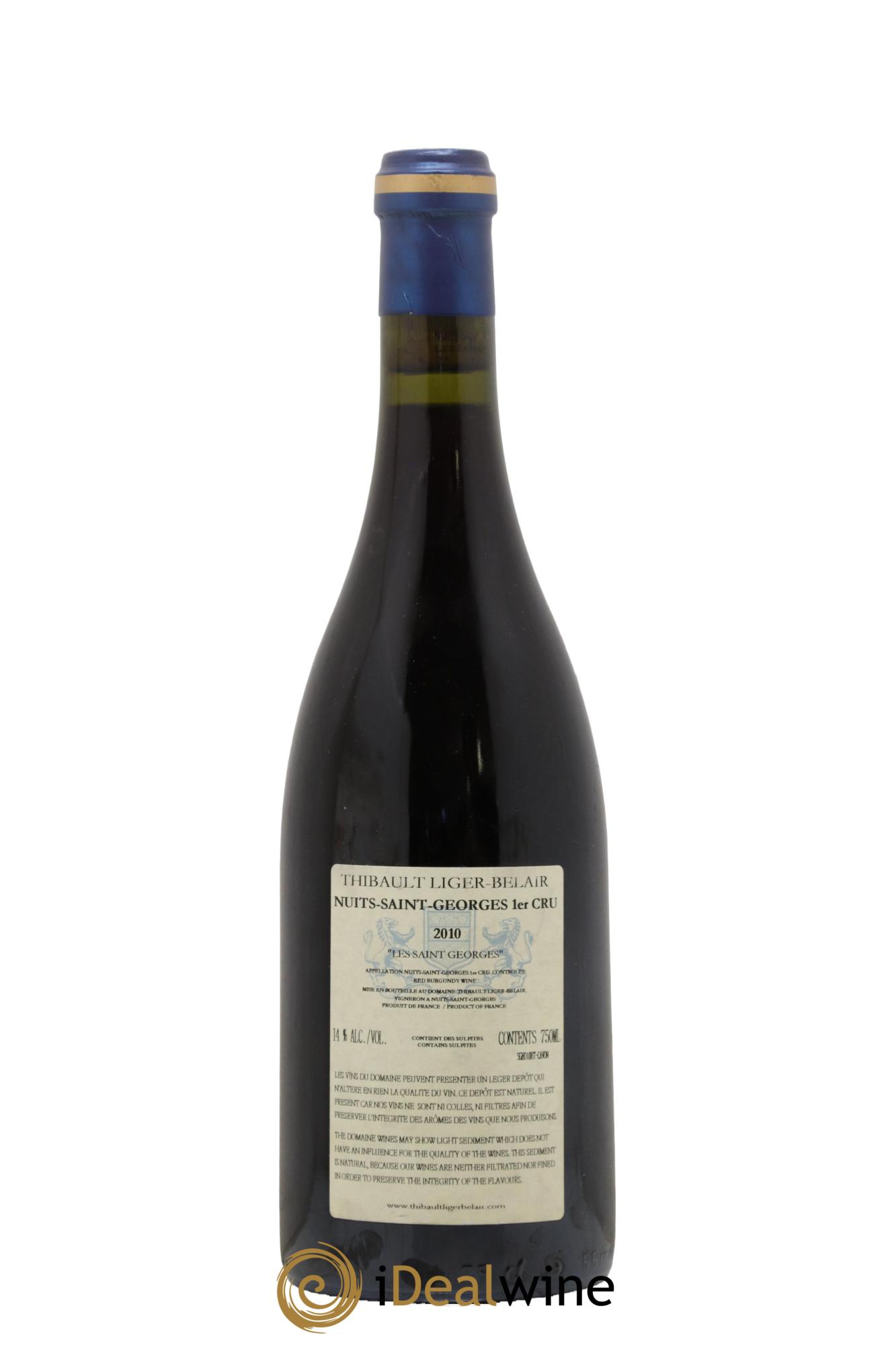 Nuits-Saint-Georges 1er Cru Les Saint-Georges Thibault Liger-Belair 2010 - Lot de 1 bouteille - 1