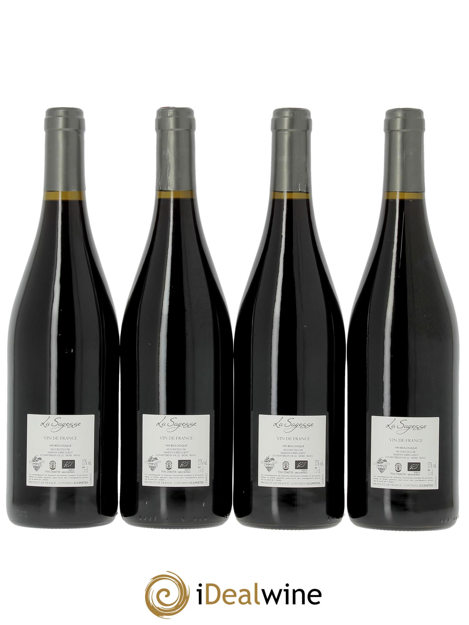 Côtes-du-Rhône La Sagesse Gramenon (Domaine) 2022 - Lot of 4 bottles - 1