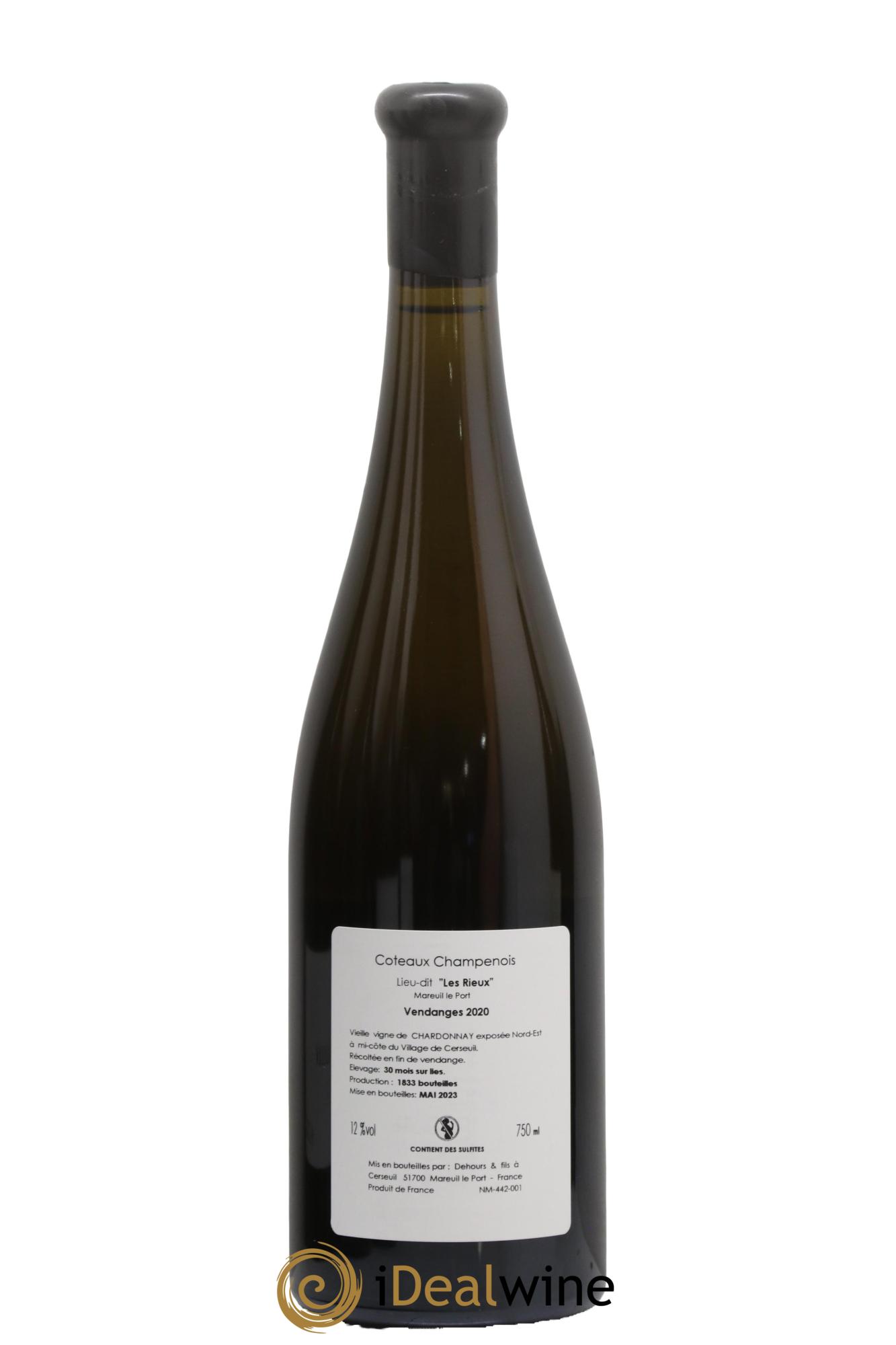 Coteaux Champenois Les Rieux Dehours & Fils 2020 2020 - Posten von 1 Flasche - 1