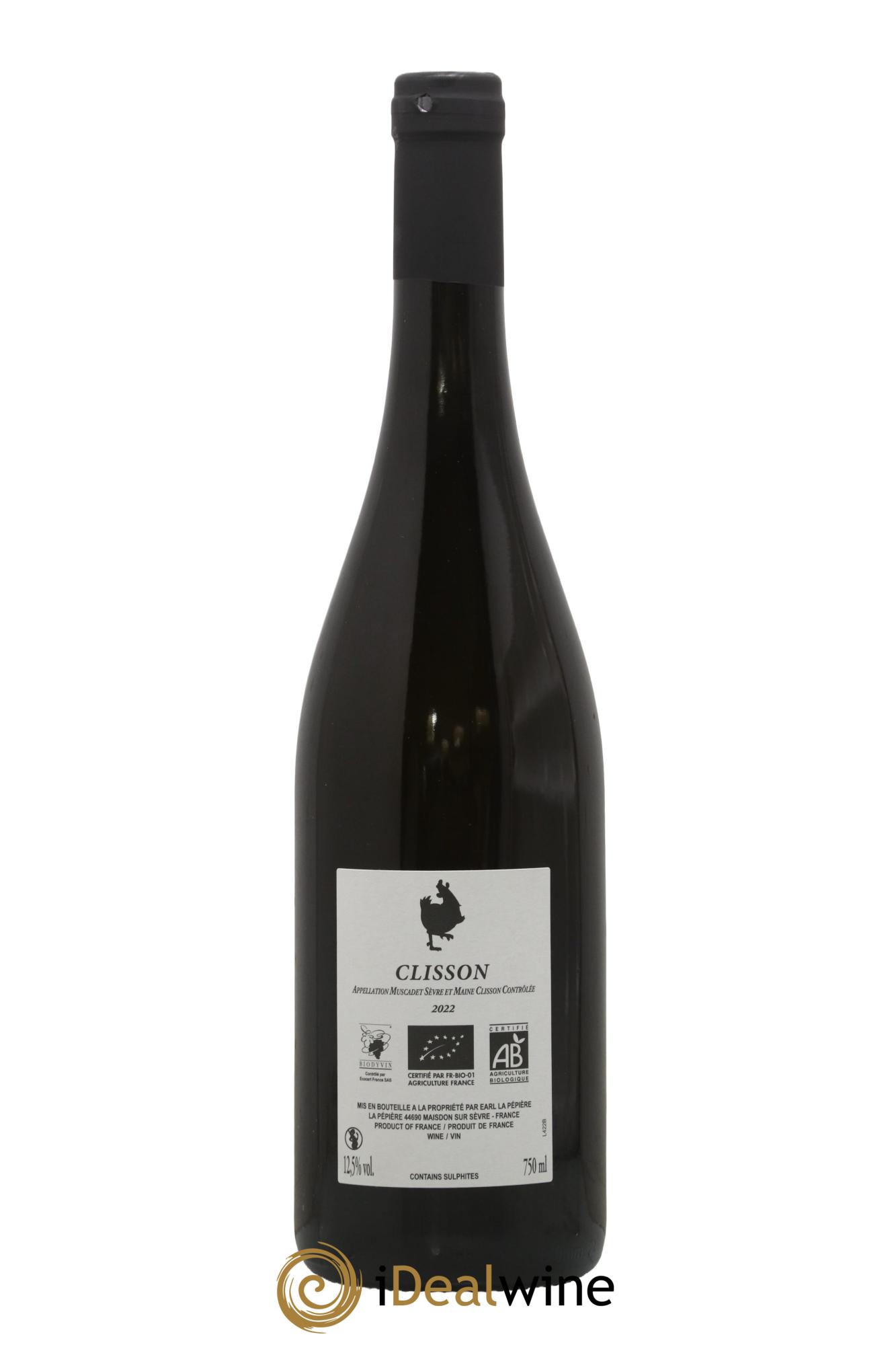 Muscadet-Sèvre-et-Maine Clisson Domaine de la Pepière 2022 - Posten von 1 Flasche - 1