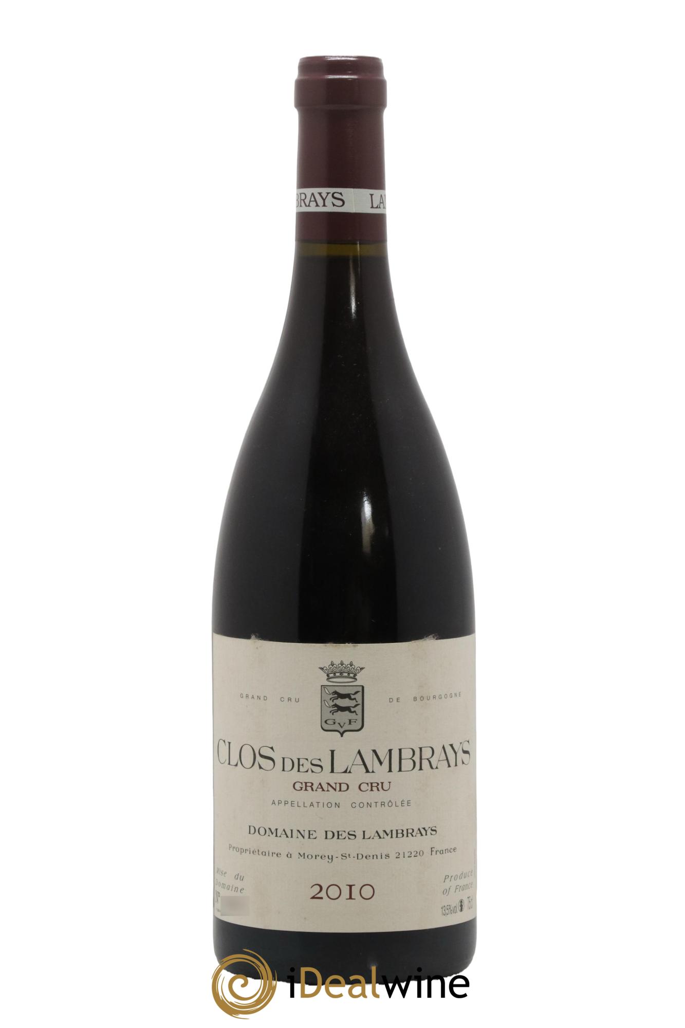 Clos des Lambrays Grand Cru Domaine des Lambrays 2010 - Lot de 1 bouteille - 0