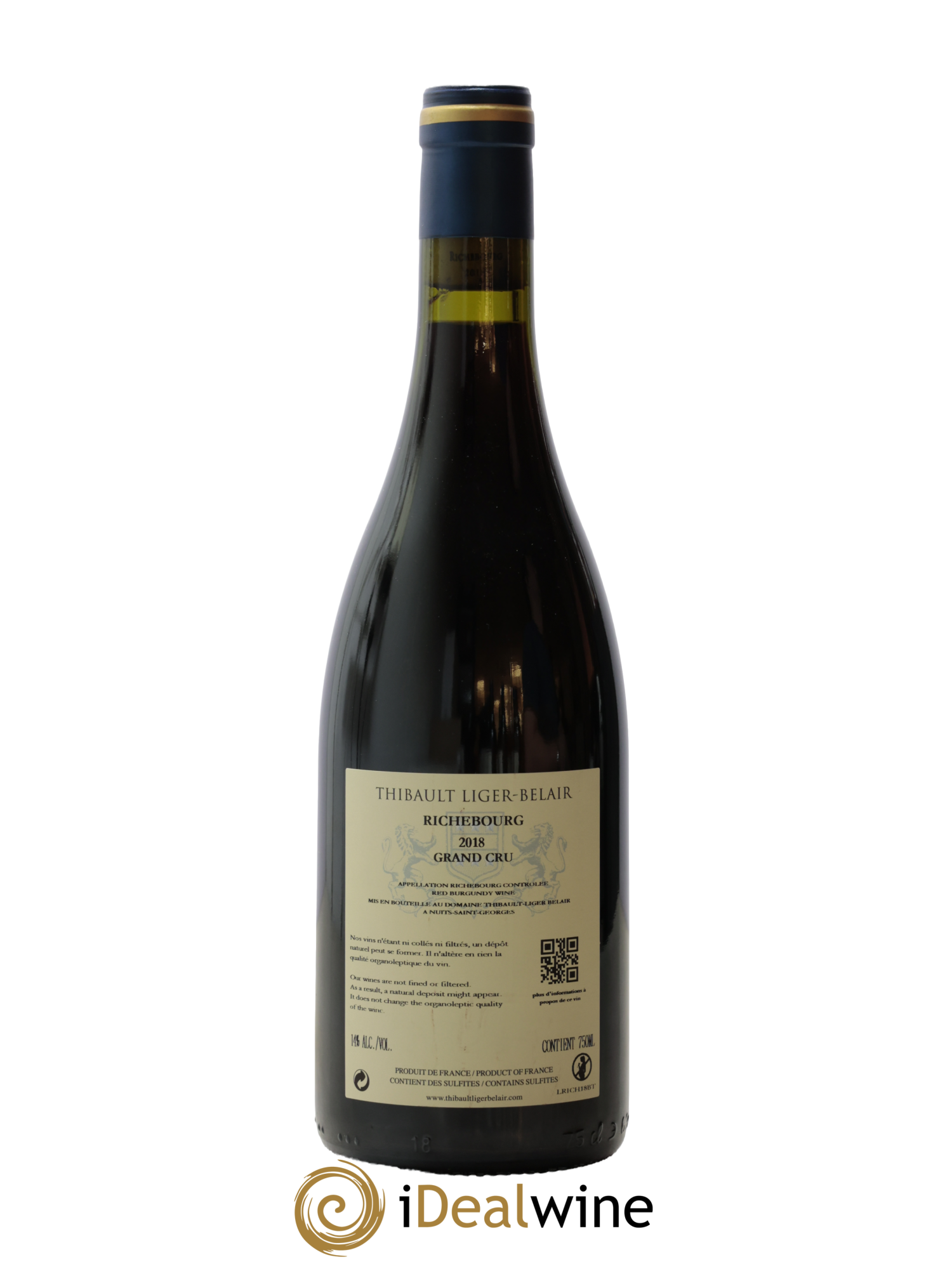 Richebourg Grand Cru Thibault Liger-Belair 2018 - Lot de 1 bouteille - 1