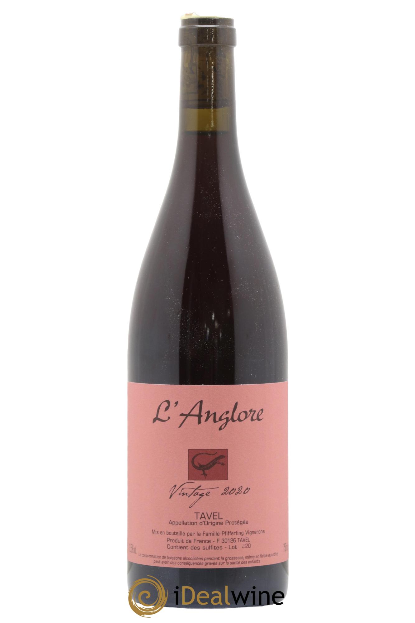 Tavel Vintage L'Anglore 2020 - Lotto di 1 bottiglia - 0