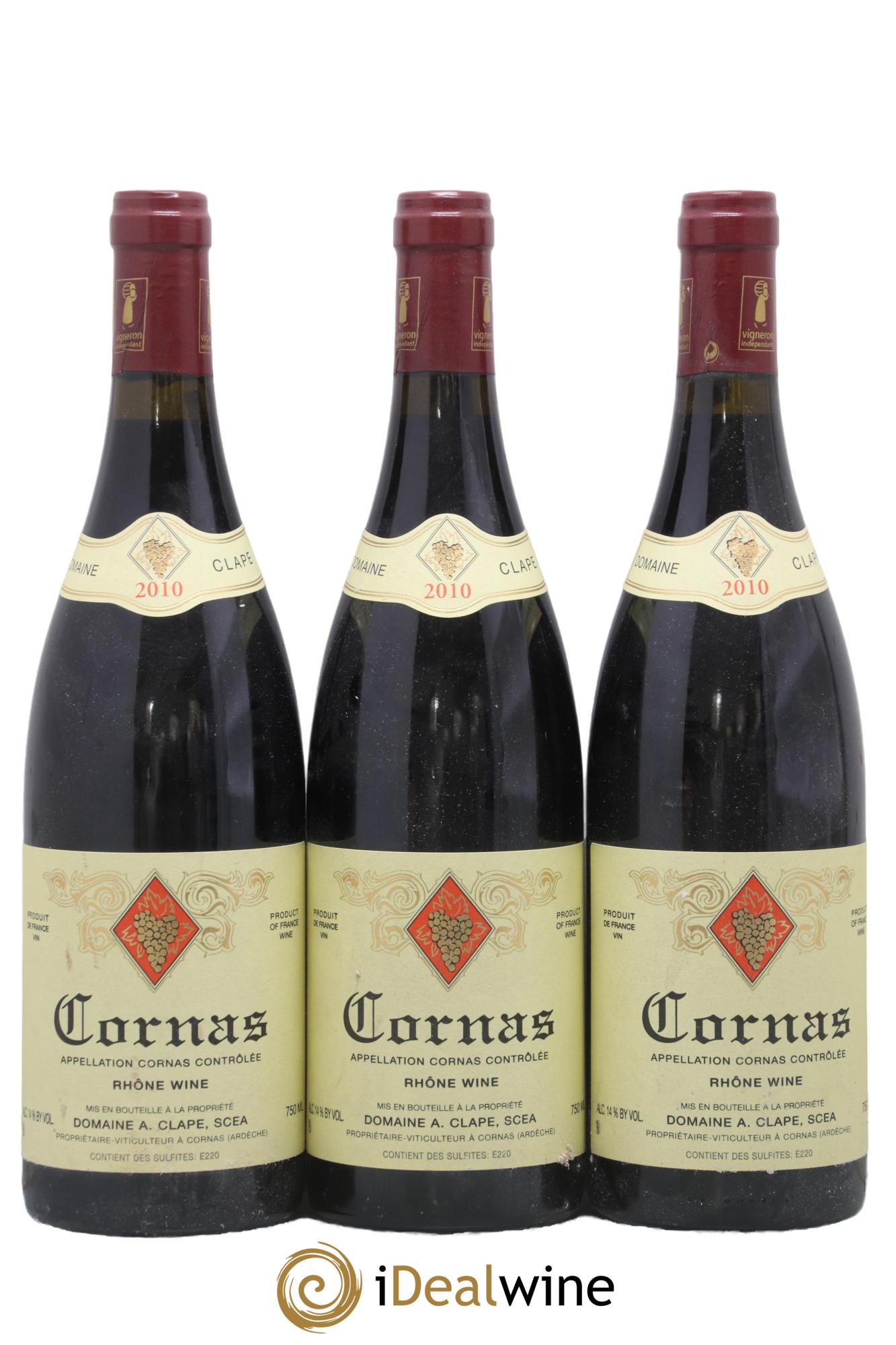 Cornas Auguste Clape 2010 - Posten von 3 Flaschen - 0