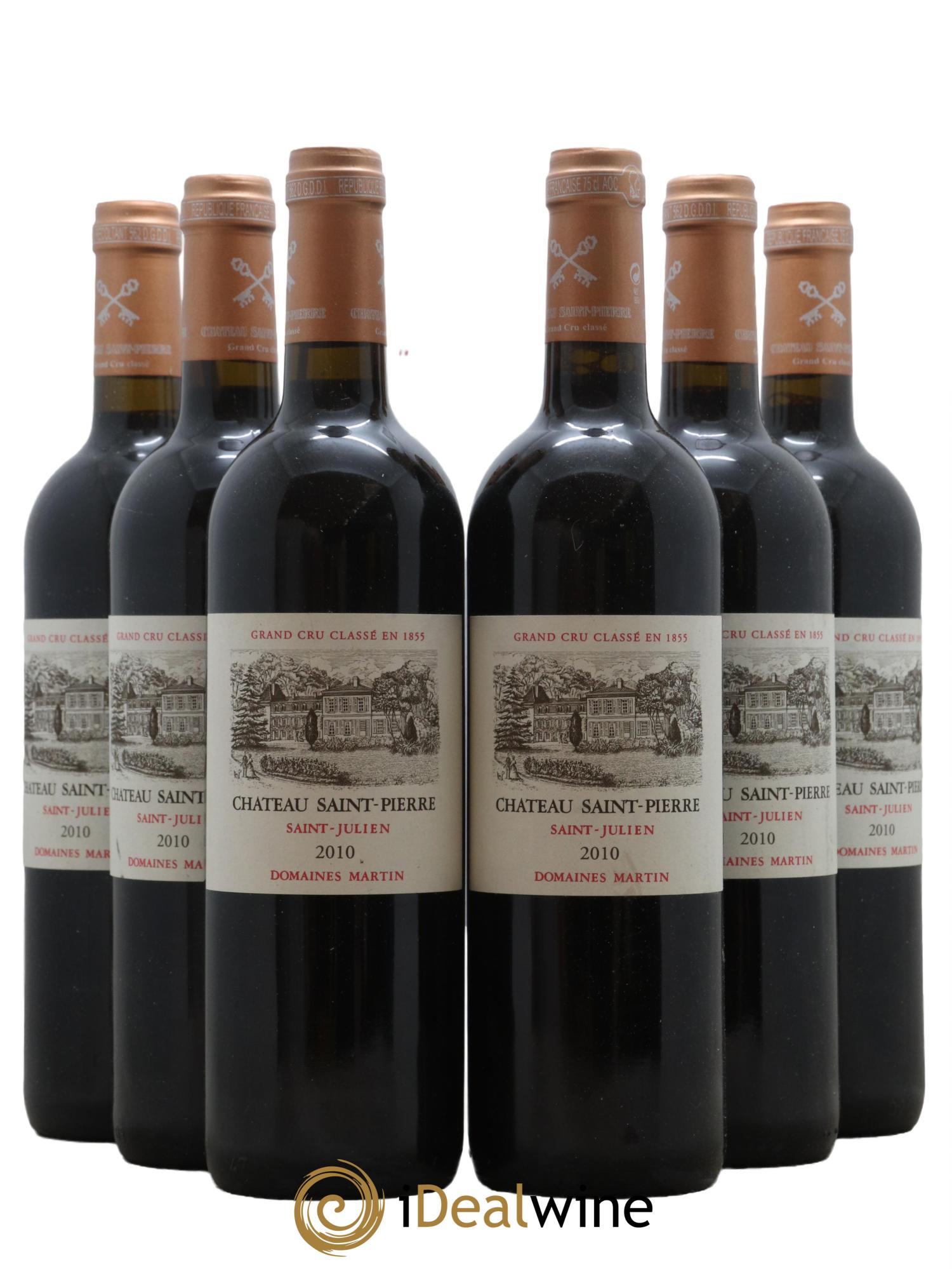 Château Saint-Pierre 4ème Grand Cru Classé 2010 - Lot de 6 bouteilles - 0