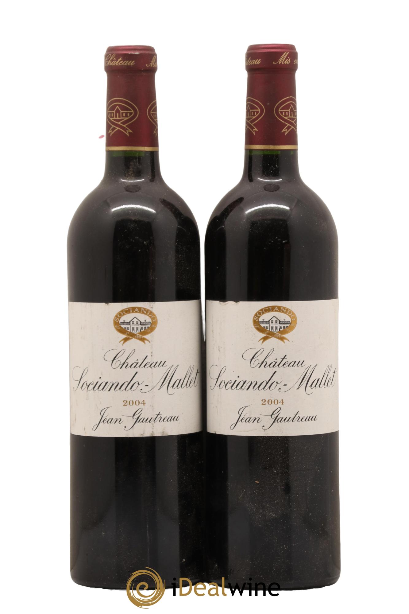 Château Sociando Mallet 2004 - Posten von 2 Flaschen - 0