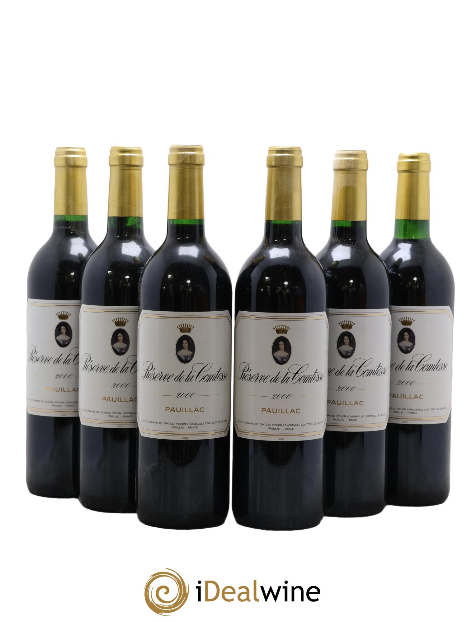 Réserve de la Comtesse Second Vin 2000 - Posten von 6 Flaschen - 0