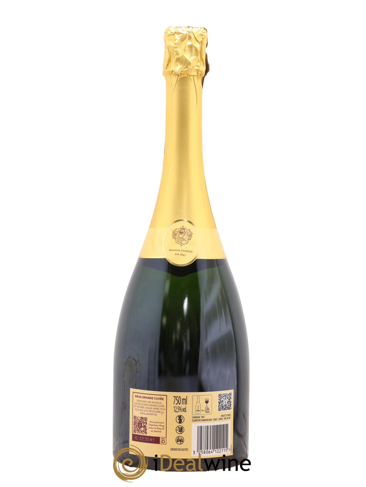 Grande Cuvée Brut - 172ème édition Krug - Lot de 1 bouteille - 1
