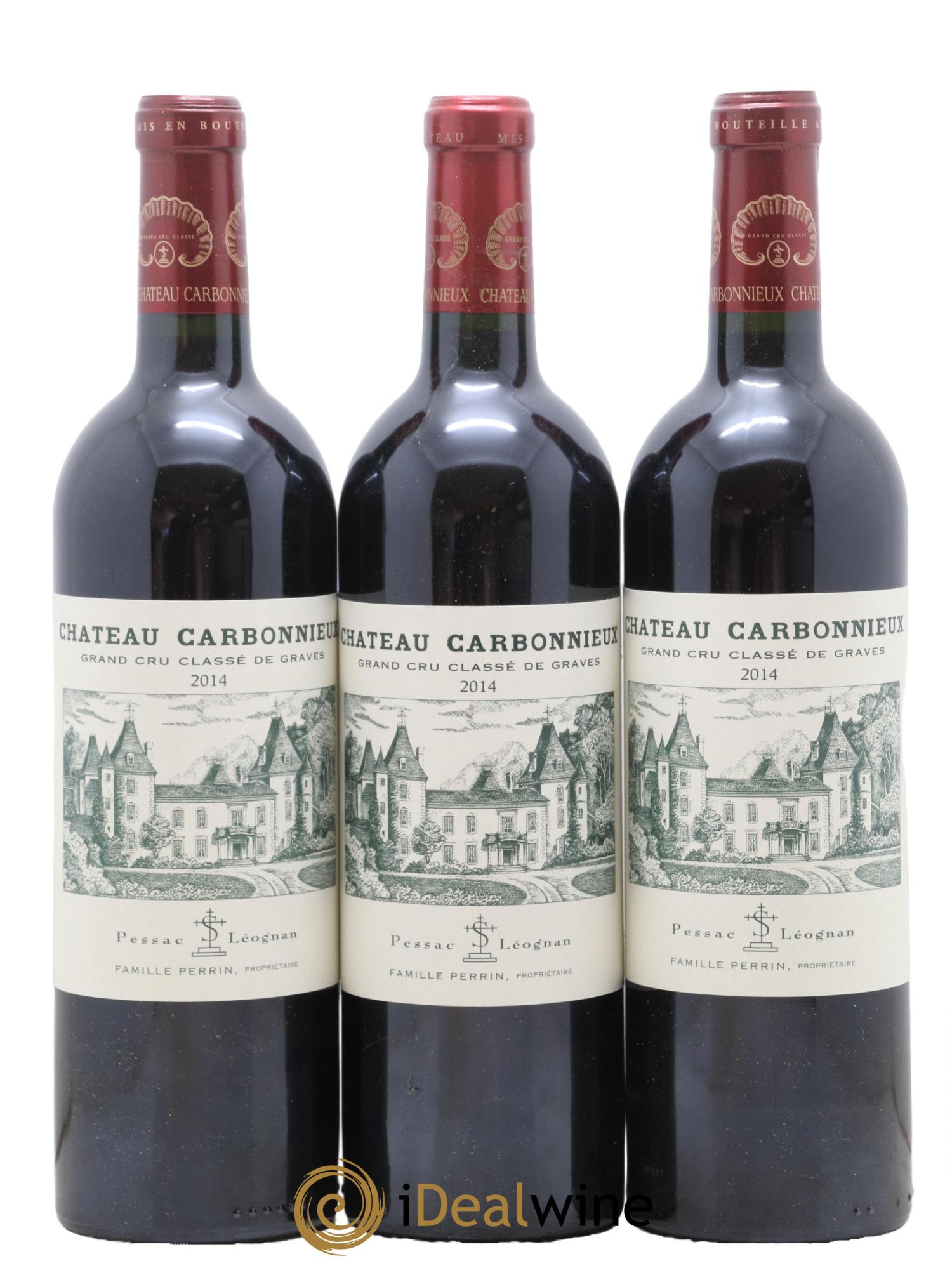 Château Carbonnieux Cru Classé de Graves 2014 - Lot de 3 bouteilles - 0