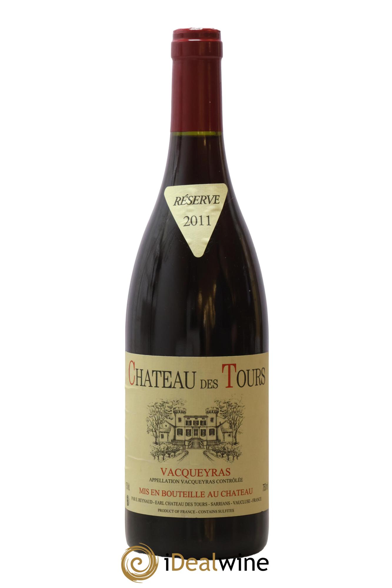 Vacqueyras Château des Tours Emmanuel Reynaud 2011 - Lot of 1 bottle - 0