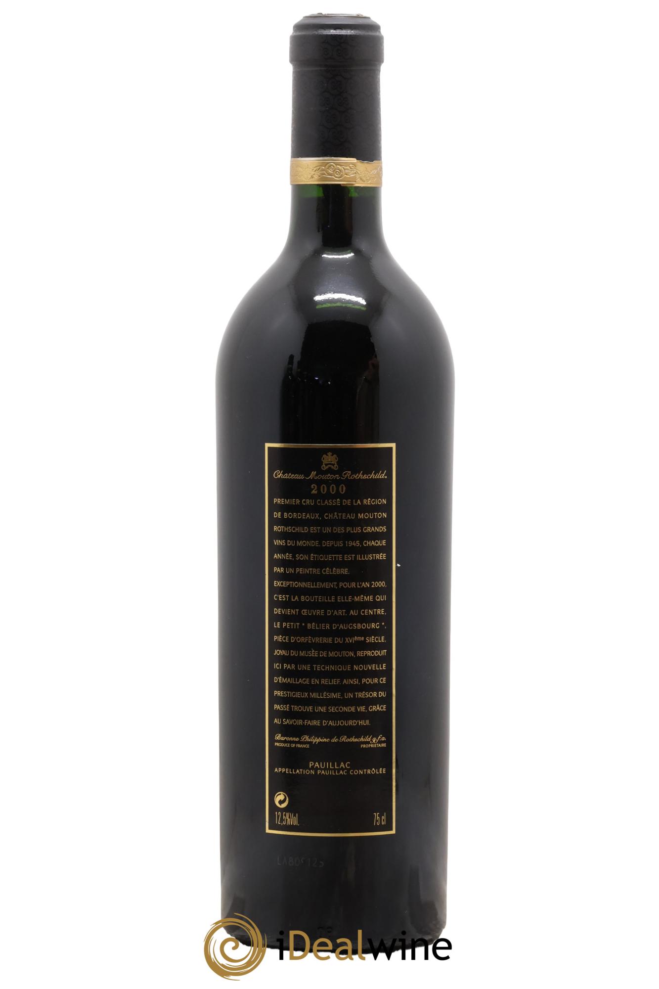Château Mouton Rothschild 1er Grand Cru Classé 2000 - Posten von 1 Flasche - 1