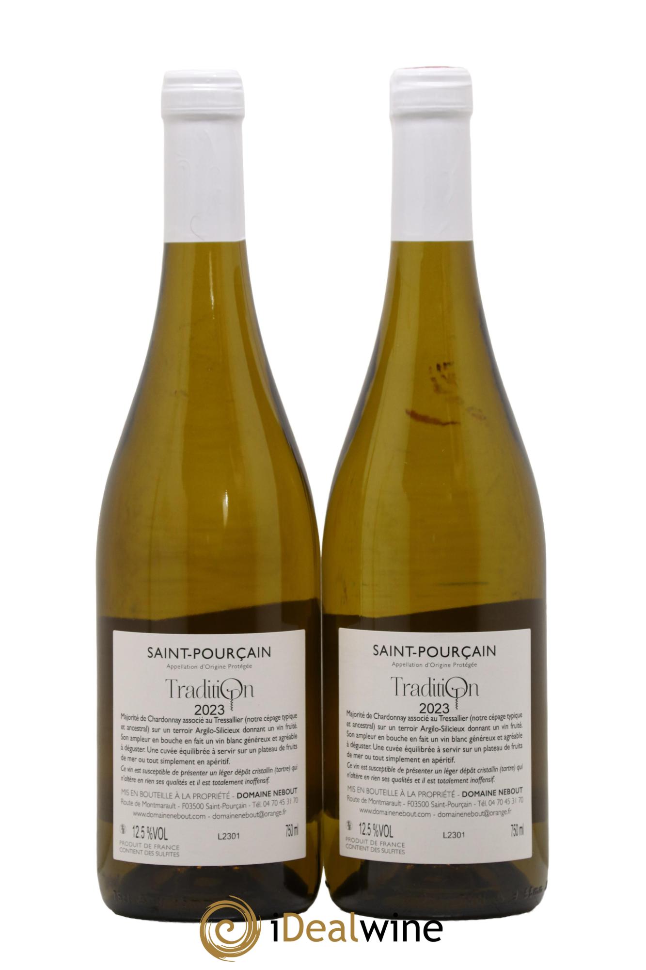 IGP Val de Loire Saint-Pourçain Tradition Domaine Nebout 2023 - Lot of 2 bottles - 1