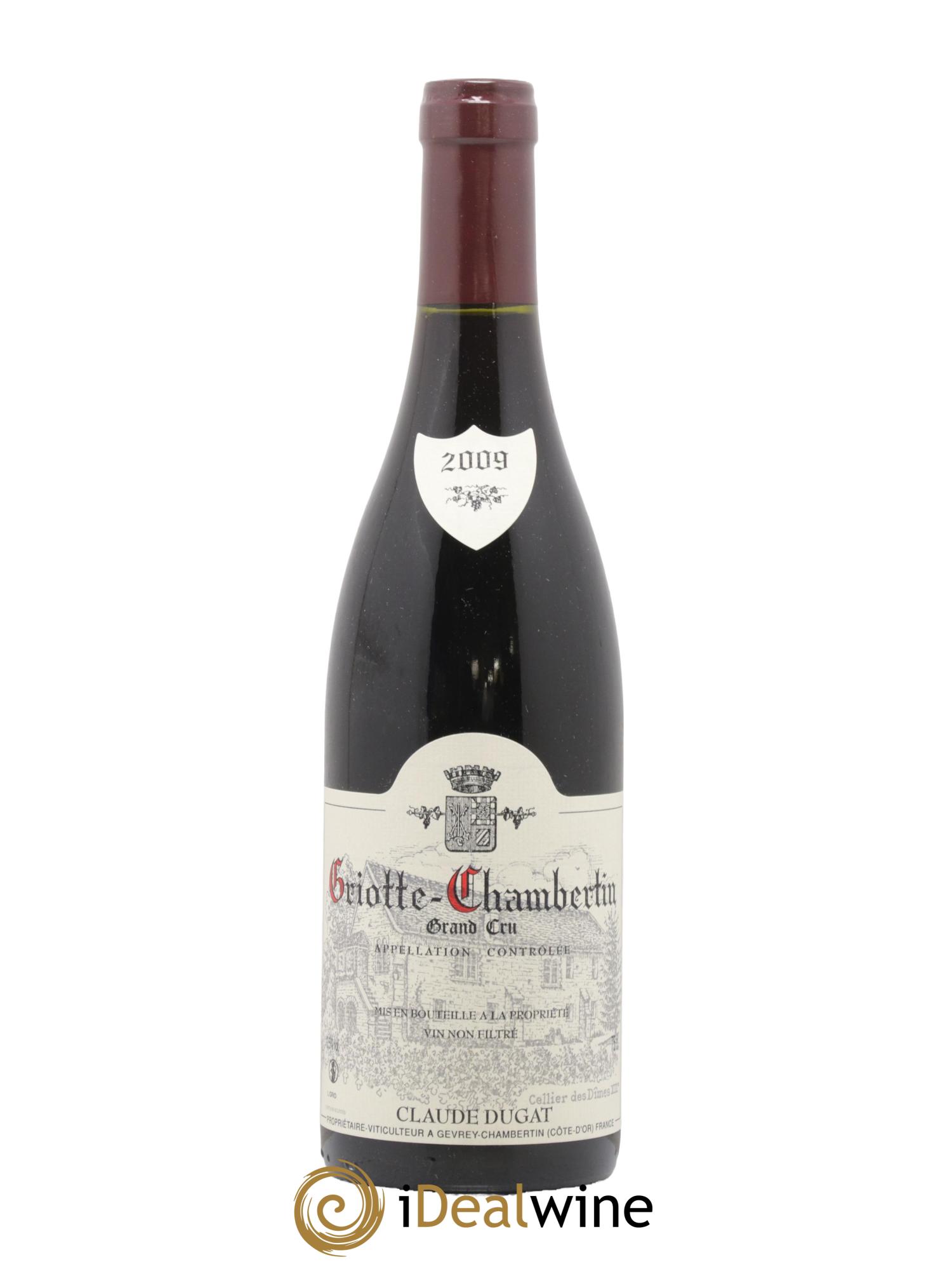 Griotte-Chambertin Grand Cru Claude Dugat 2009 - Lot de 1 bouteille - 0