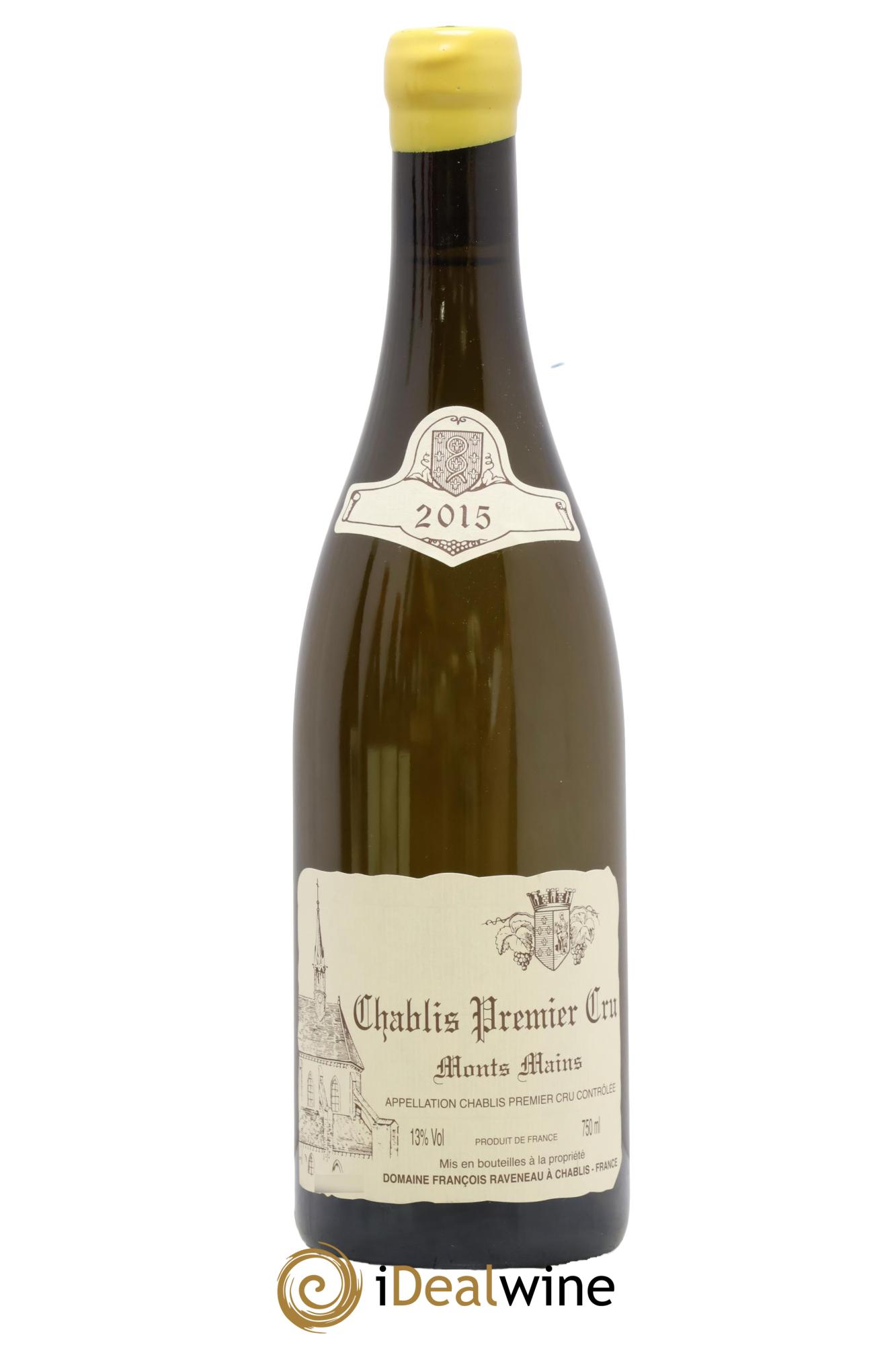 Chablis 1er Cru Monts Mains Raveneau (Domaine) 2015 - Lote de 1 botella - 0